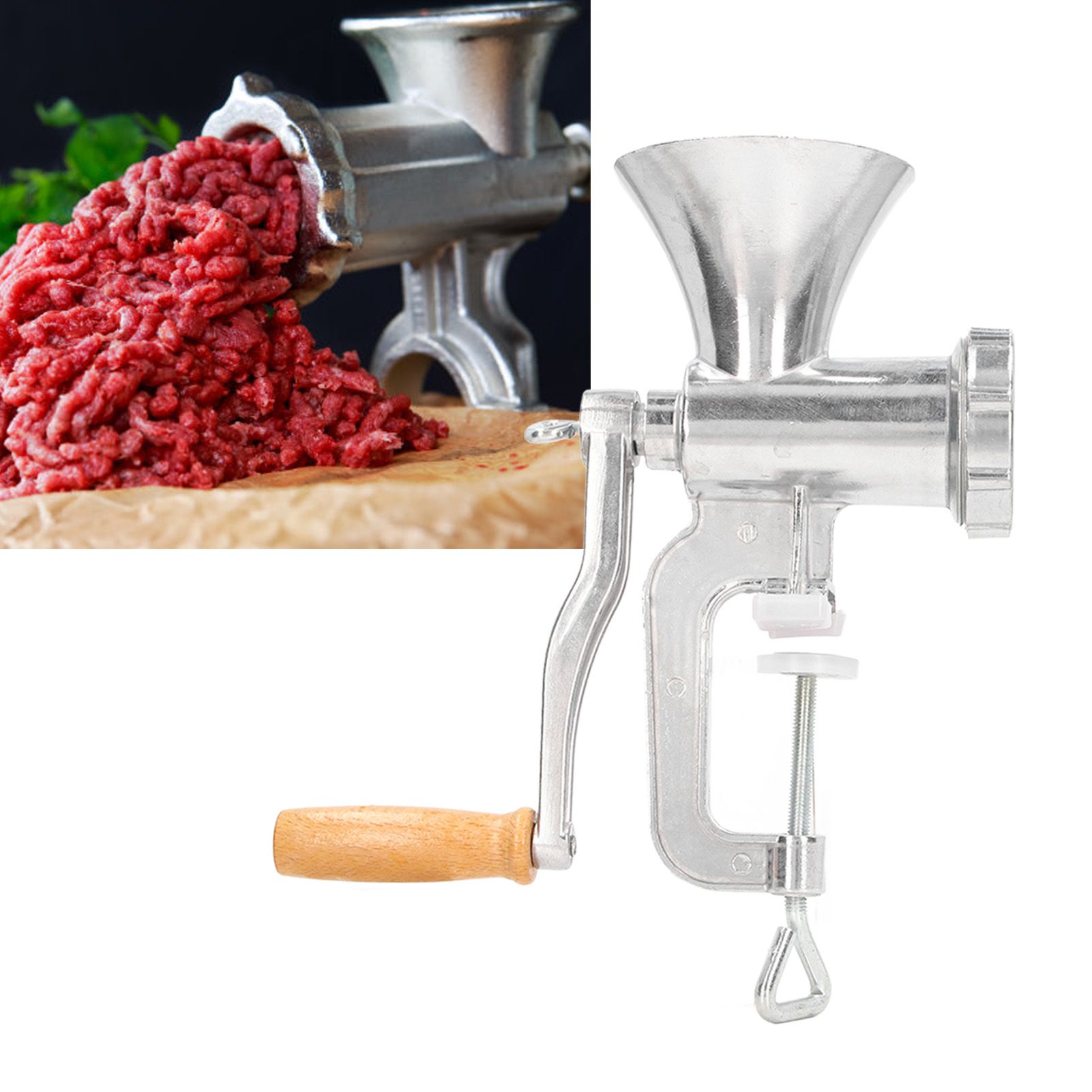 Multifunctional Meat Grinder Aluminum Alloy Manual Household Kitchenware Mixer view 11