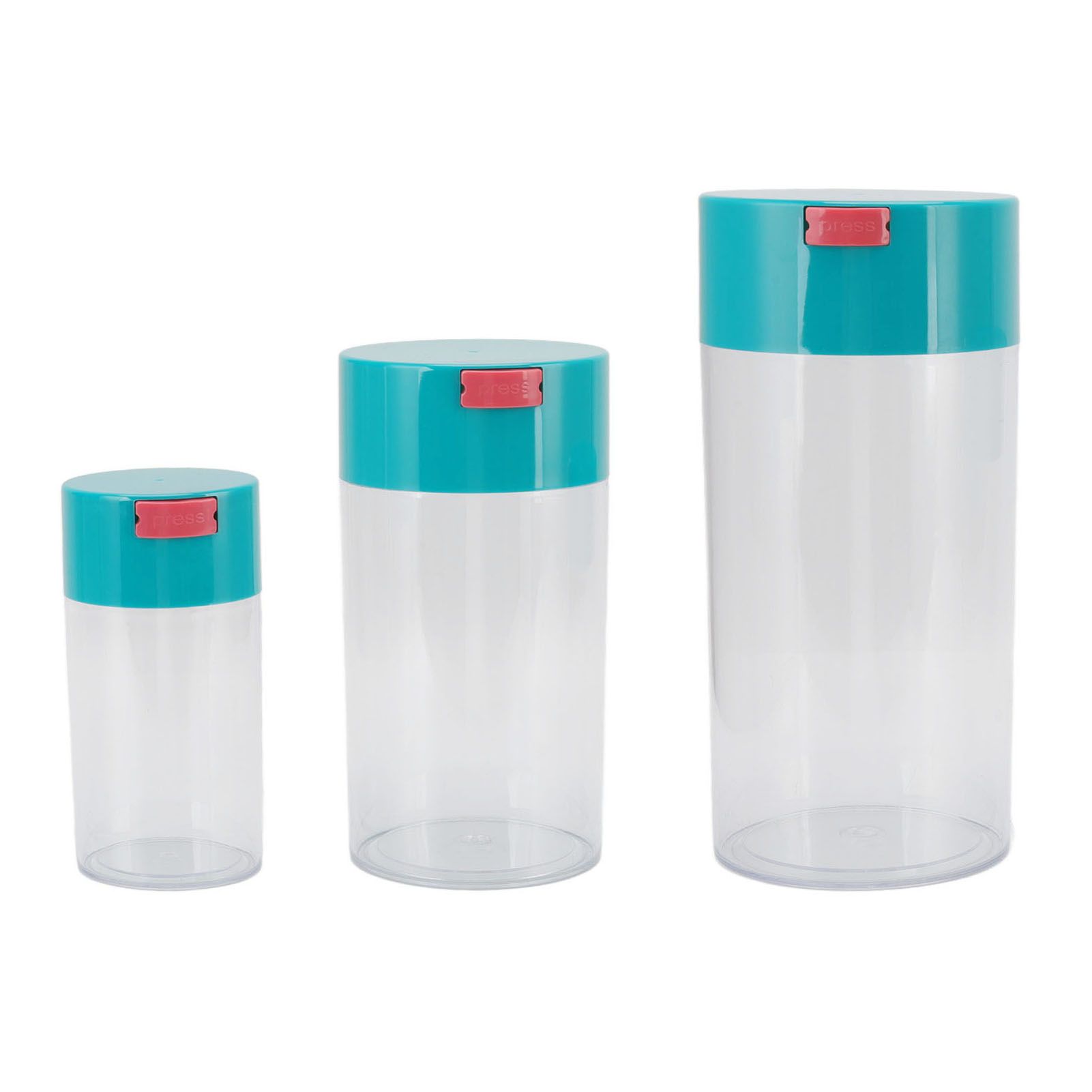 Airtight Jar Set Transparent 2100ml 1100ml 400ml Plastic Vacuum Storage Cans view 10
