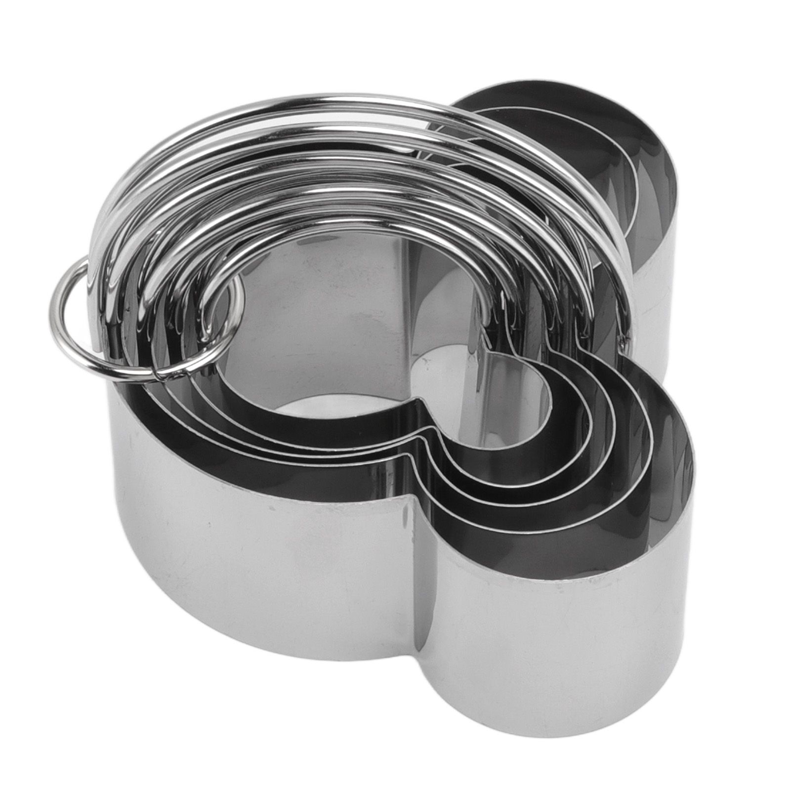 5Pcs Stainless Steel Biscuit Cutter Set Removable Easy Release Professional view 5