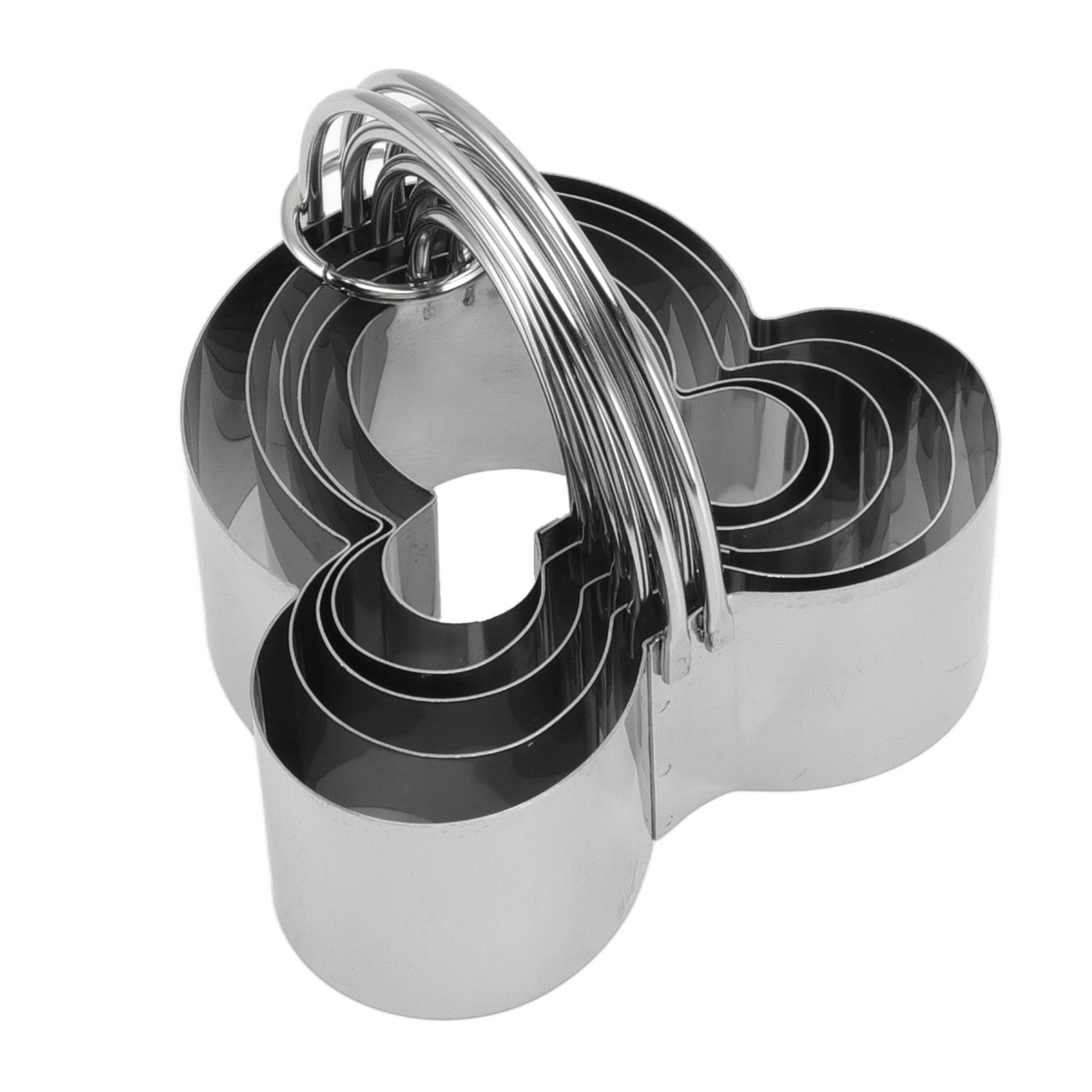 5Pcs Stainless Steel Biscuit Cutter Set Removable Easy Release Professional view 8