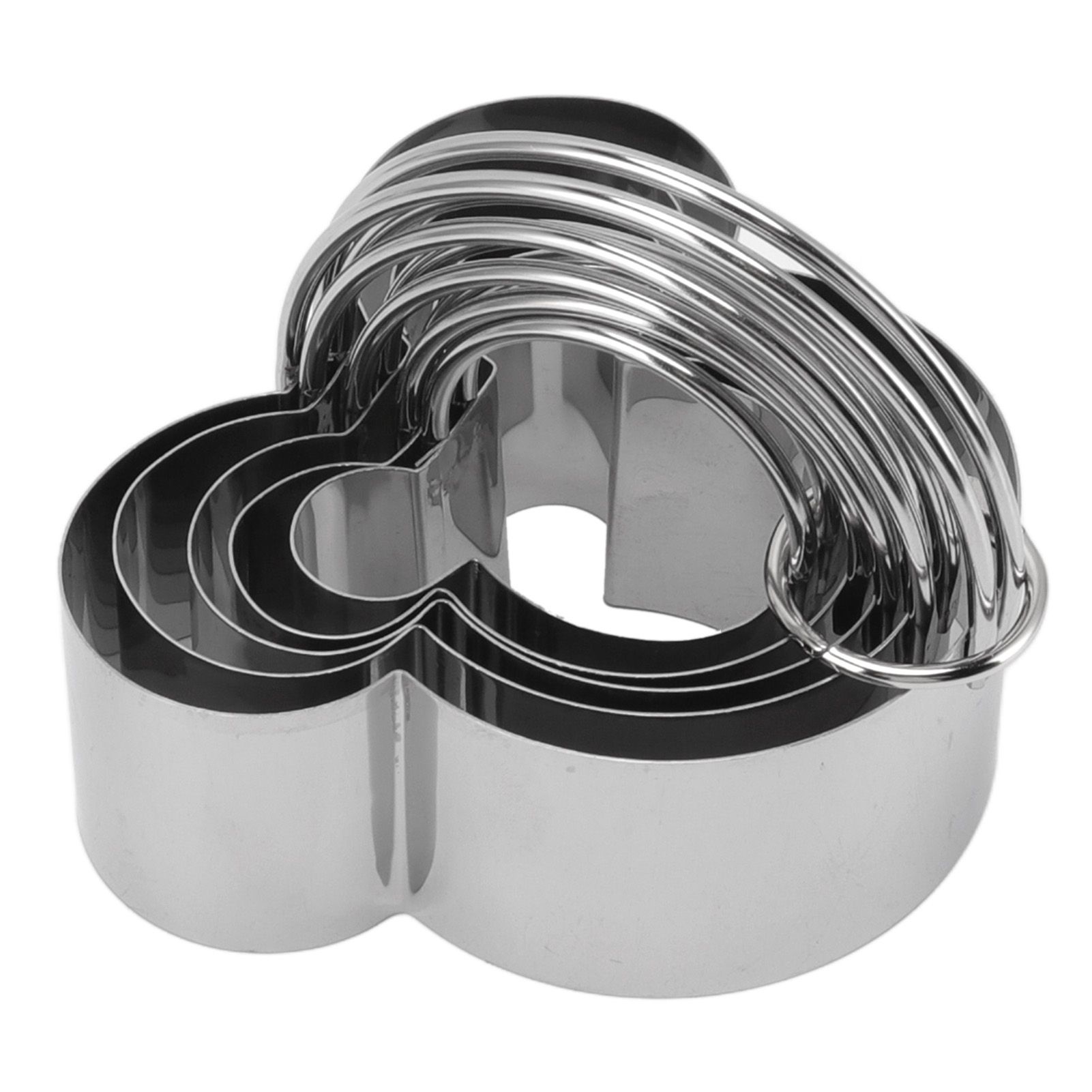 5Pcs Stainless Steel Biscuit Cutter Set Removable Easy Release Professional view 9