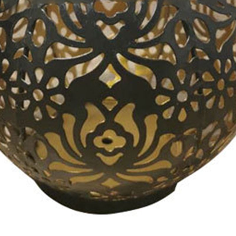 Iron Hollow Solar Lantern Portable Outdoor Solar Hanging Lantern for Garden view 4