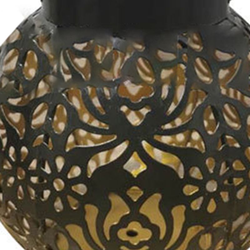 Iron Hollow Solar Lantern Portable Outdoor Solar Hanging Lantern for Garden view 5