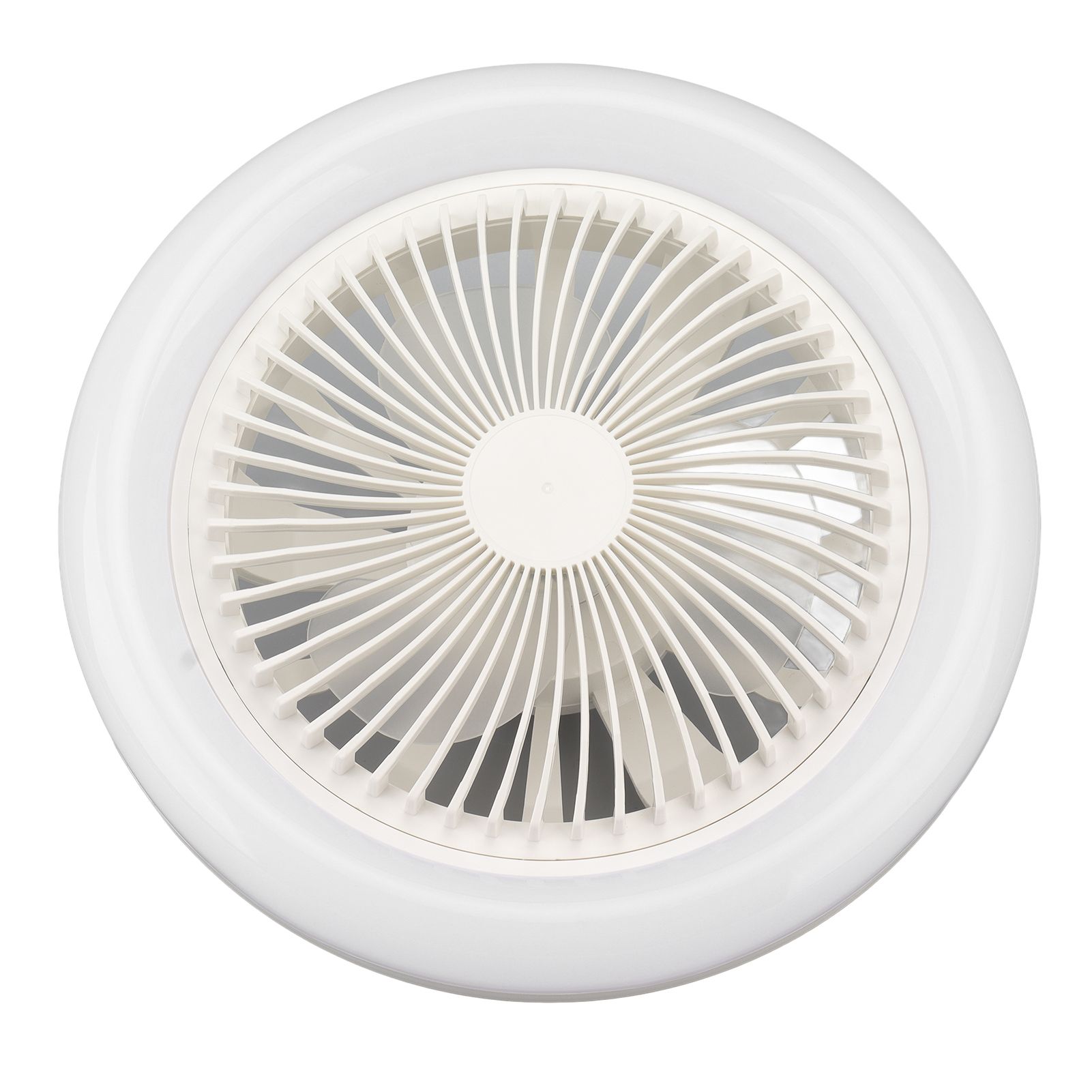 9.8in LED Ceiling Fan Light Quiet 3 Gears Ceiling Fan with E27 Lamp for Living view 4