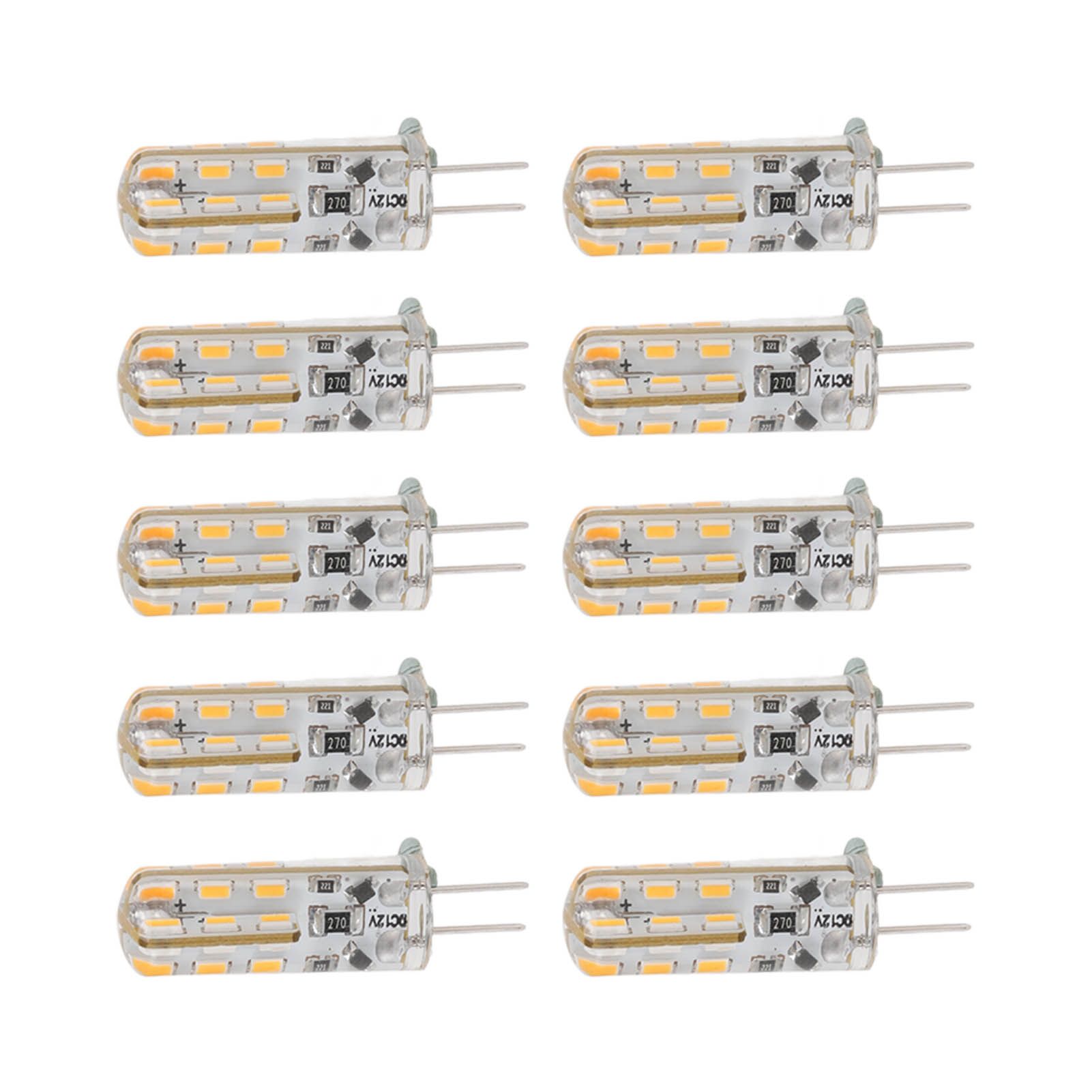 10pcs G4 LED Bulb 1.5W DC12V Warm White 3000K 110LM Bi Pin Light Bulbs LED for view 6