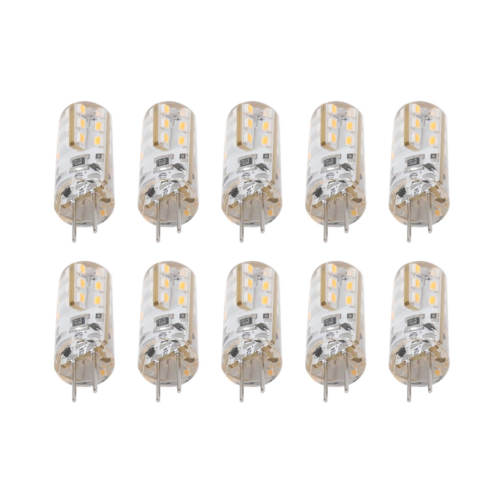 10pcs G4 LED Bulb 1.5W DC12V Warm White 3000K 110LM Bi Pin Light Bulbs LED for view 10