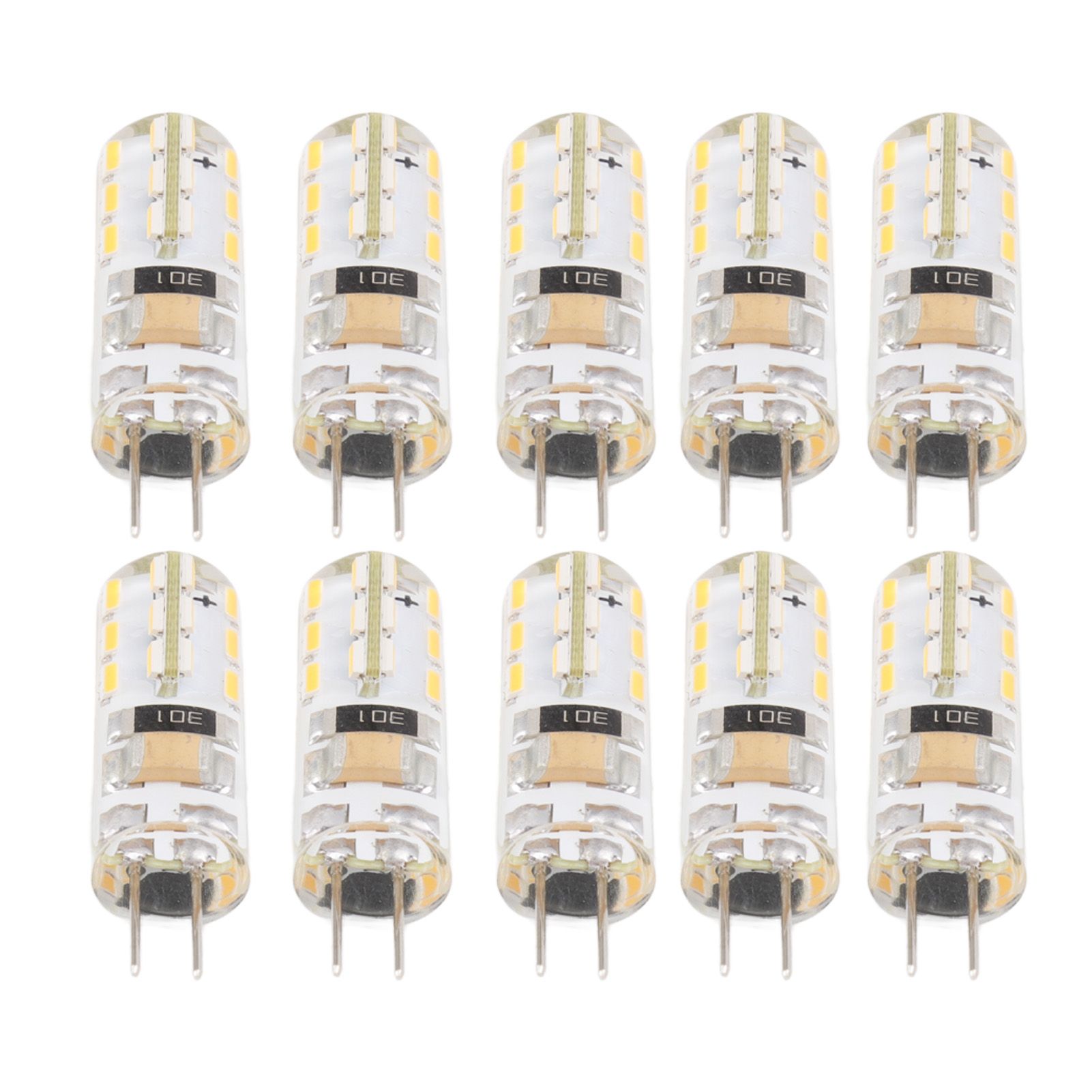 10pcs G4 LED Bulb Double Feet Base 1.5W AC110V 110LM Silicone Light Bulb for view 2