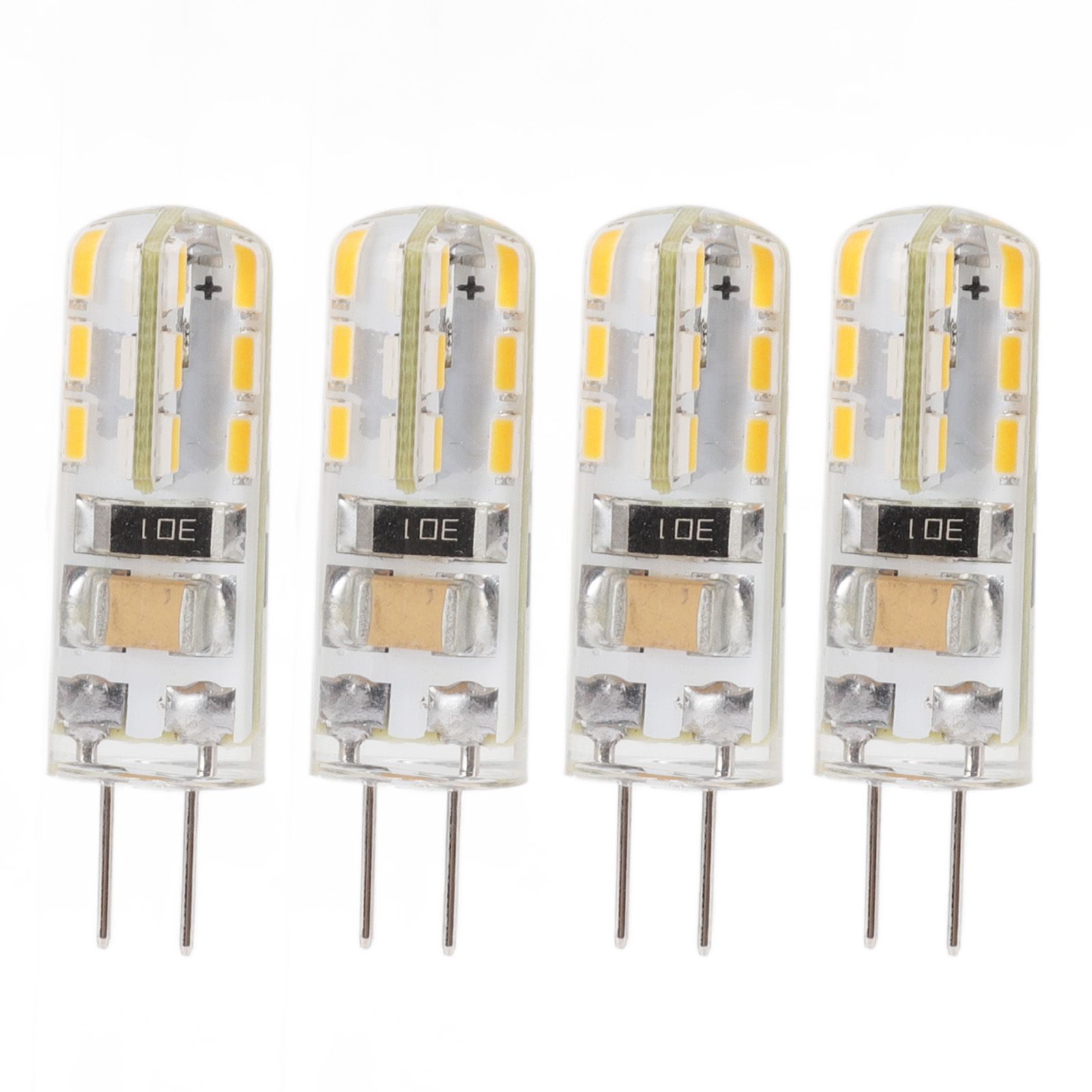 10pcs G4 LED Bulb Double Feet Base 1.5W AC110V 110LM Silicone Light Bulb for view 9