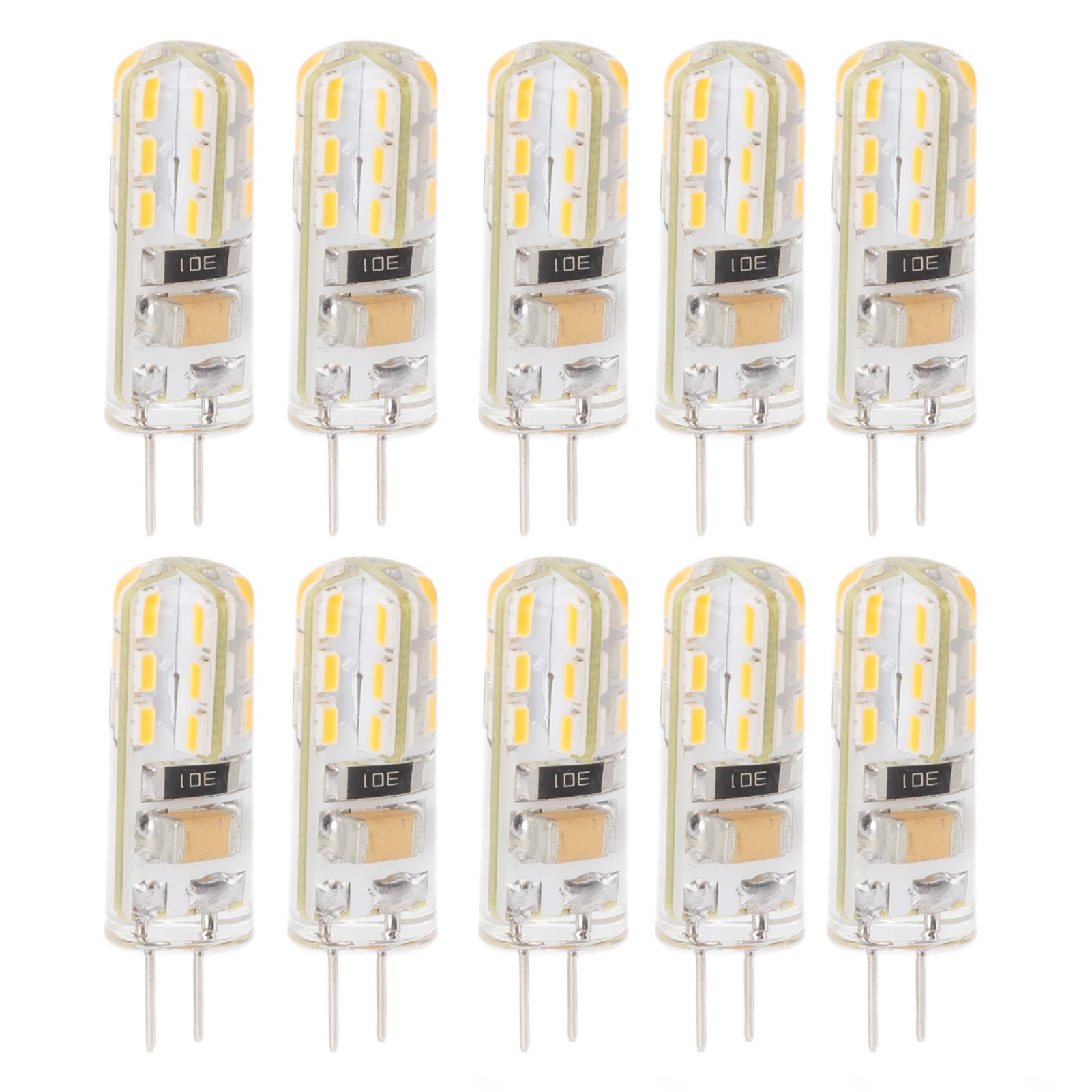 10pcs G4 LED Bulb Double Feet Base 1.5W AC110V 110LM Silicone Light Bulb for view 6