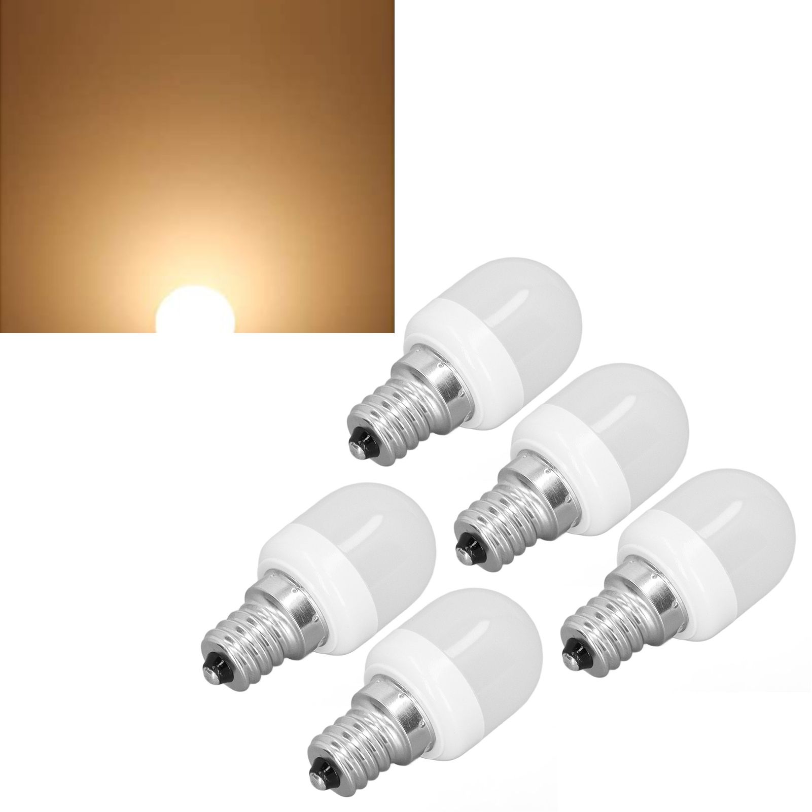 5Pcs Ceiling Light Bulbs 1.5W High Temp Resistant White 75 Luminous Flux E12 view 11