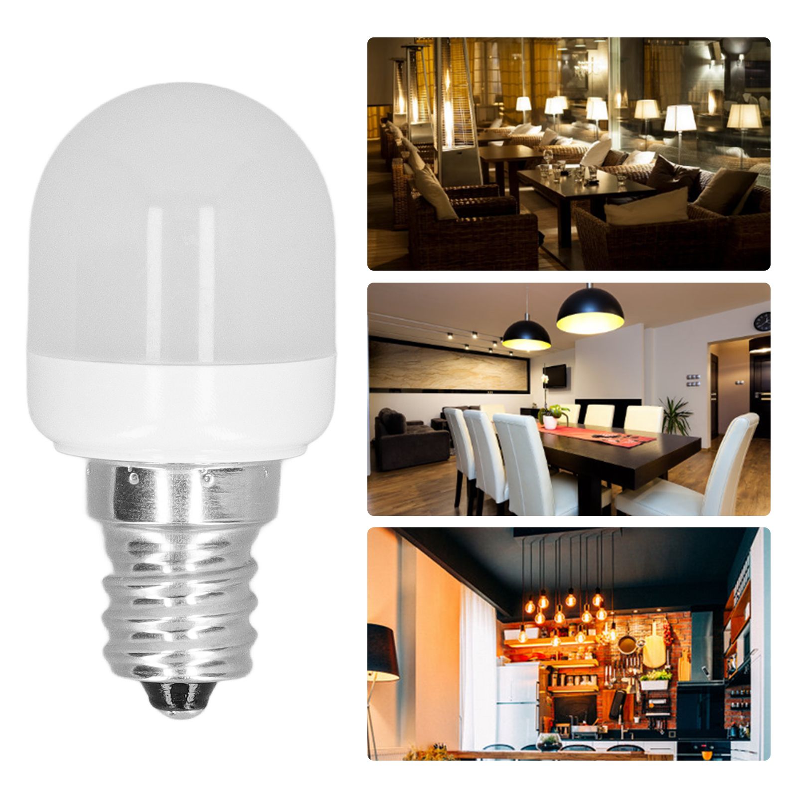 5pcs Light Bulbs E12 Thread Soft Light 1.5W 75LM LED Light Bulbs for Desk Lamp view 12