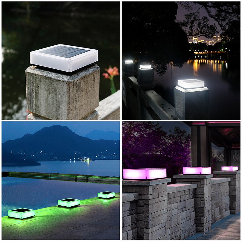 Solar LED Post Light High Brightness Waterproof Safe Stable Solar Post Lamp view 5
