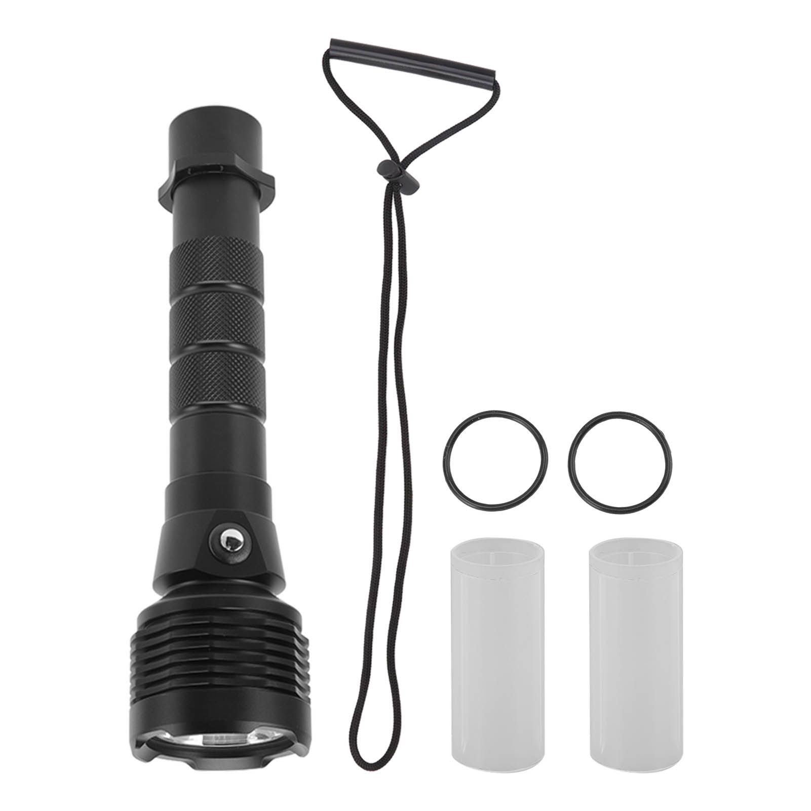 Strong Light Diving Flashlight 3600LM Long Range LED Dive Light Aluminum Alloy