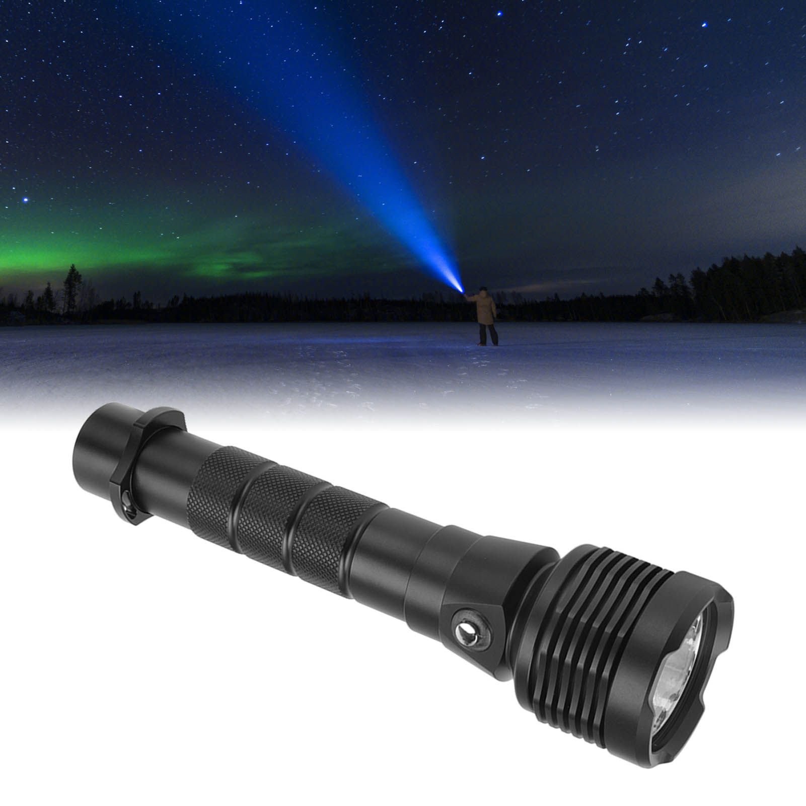 Strong Light Diving Flashlight 3600LM Long Range LED Dive Light Aluminum Alloy view 12