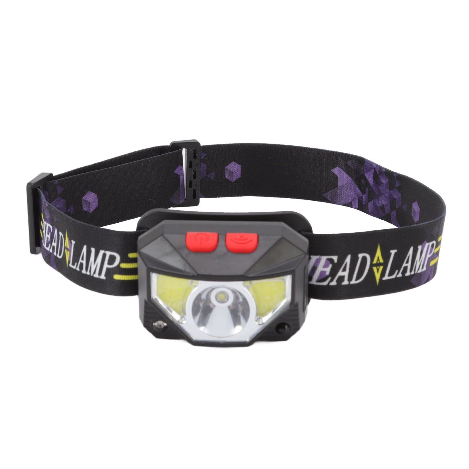 LED Outdoor Headlamp ABS Mini Multifunction USB Charging COB Sensor Head view 3