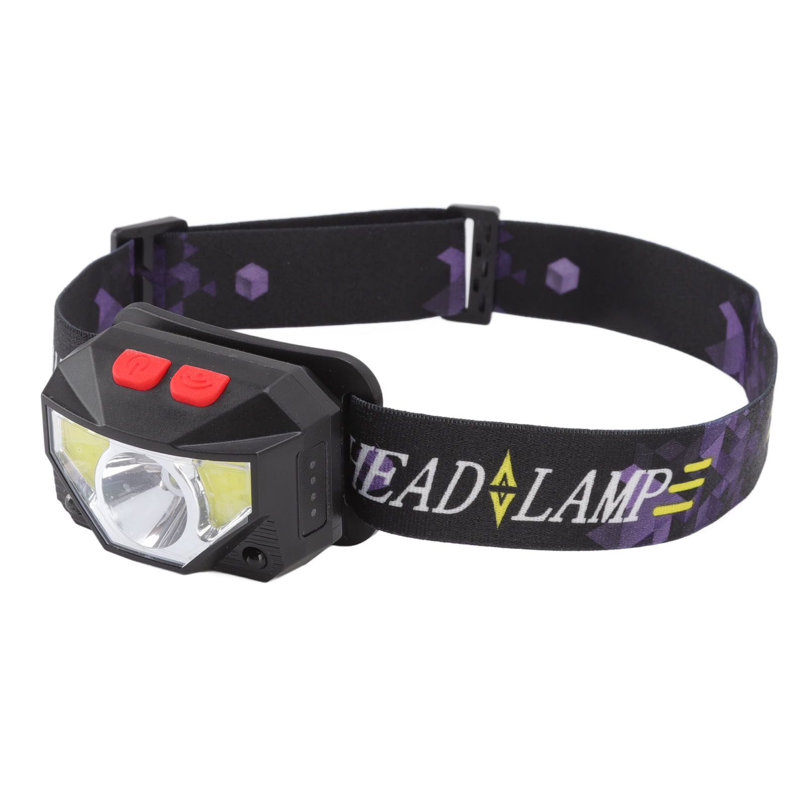 LED Outdoor Headlamp ABS Mini Multifunction USB Charging COB Sensor Head view 4