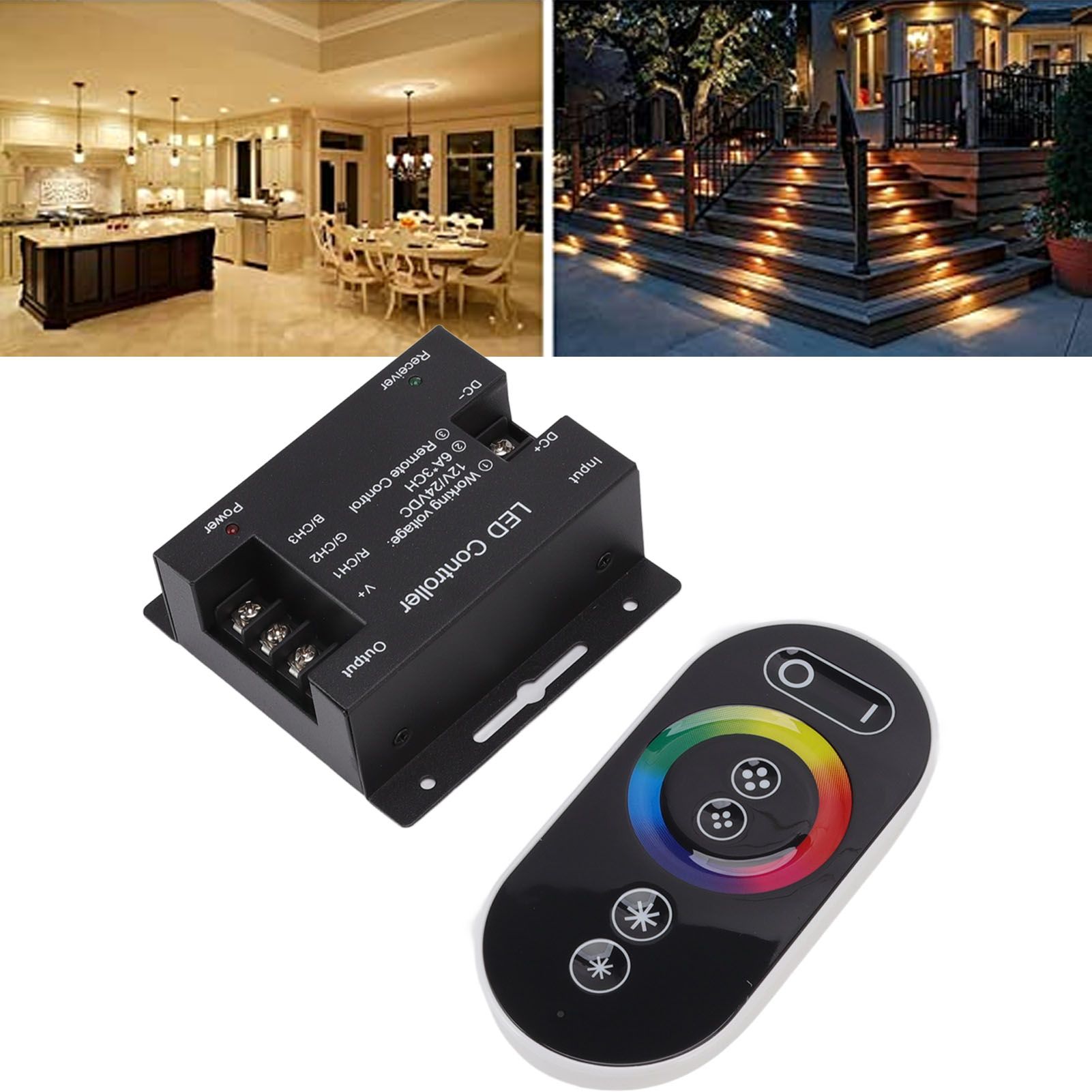 3 Way Dimmer Switch with Remote Control Constant Voltage PWM RGB LED Light view 12