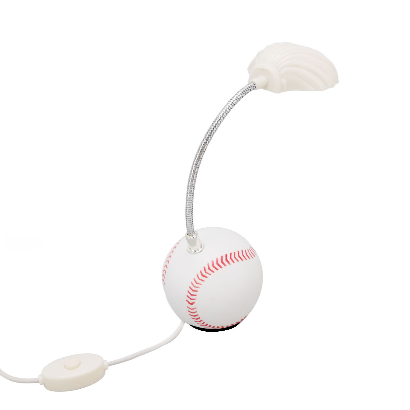 LED Table Lamp Baseball Base Seashell Shape Light Head Soft Light Portable USB view 2