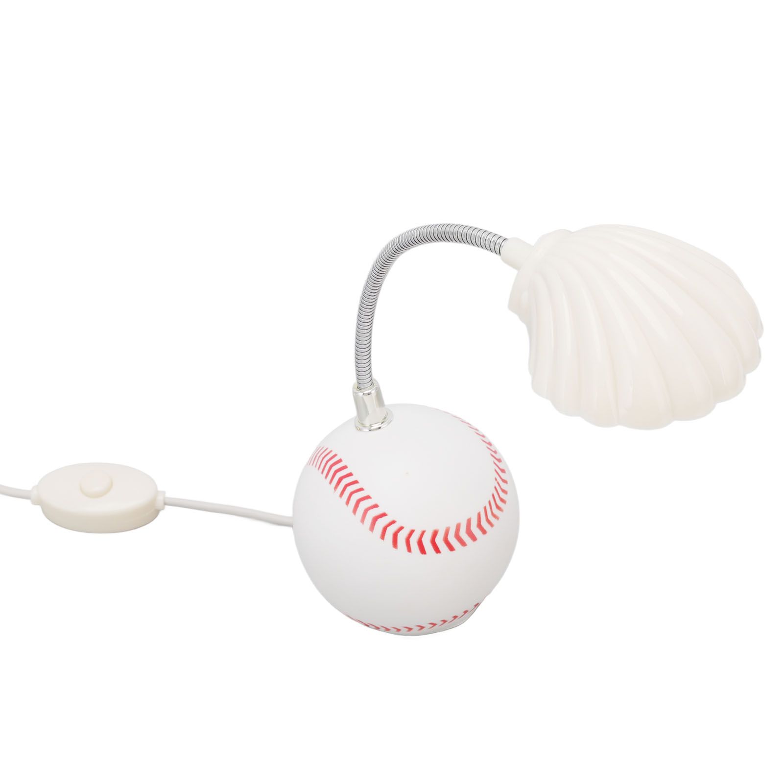 LED Table Lamp Baseball Base Seashell Shape Light Head Soft Light Portable USB view 3