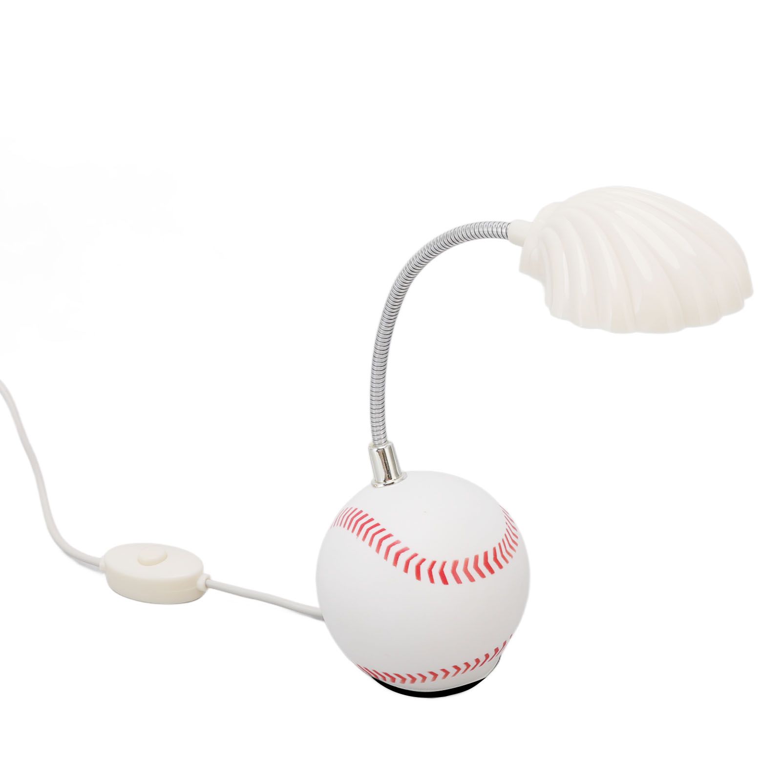 LED Table Lamp Baseball Base Seashell Shape Light Head Soft Light Portable USB view 5