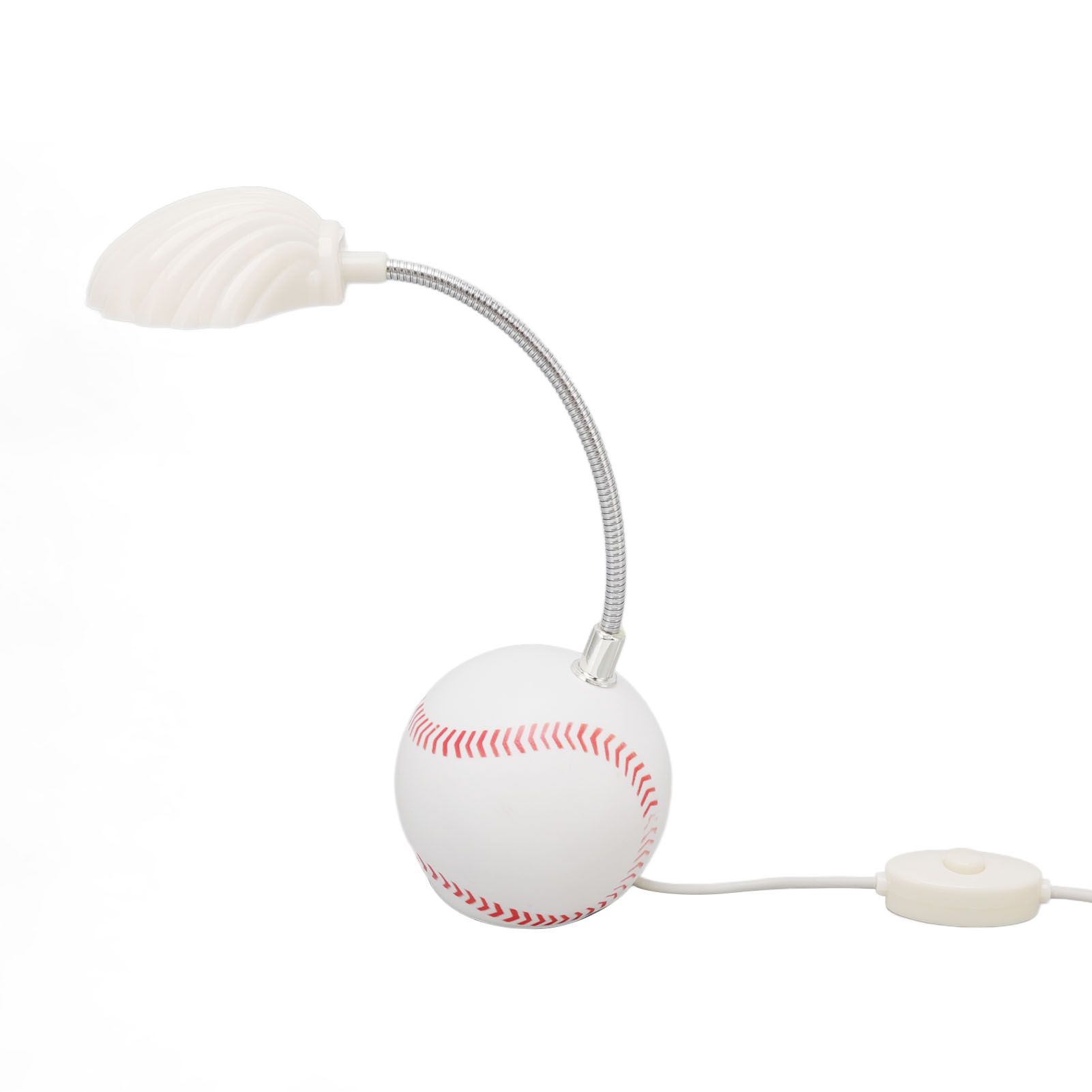 LED Table Lamp Baseball Base Seashell Shape Light Head Soft Light Portable USB view 6