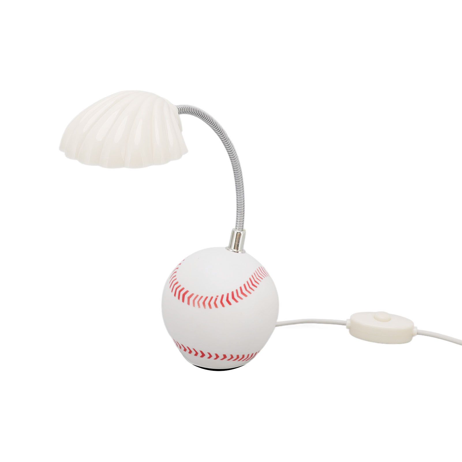 LED Table Lamp Baseball Base Seashell Shape Light Head Soft Light Portable USB view 8