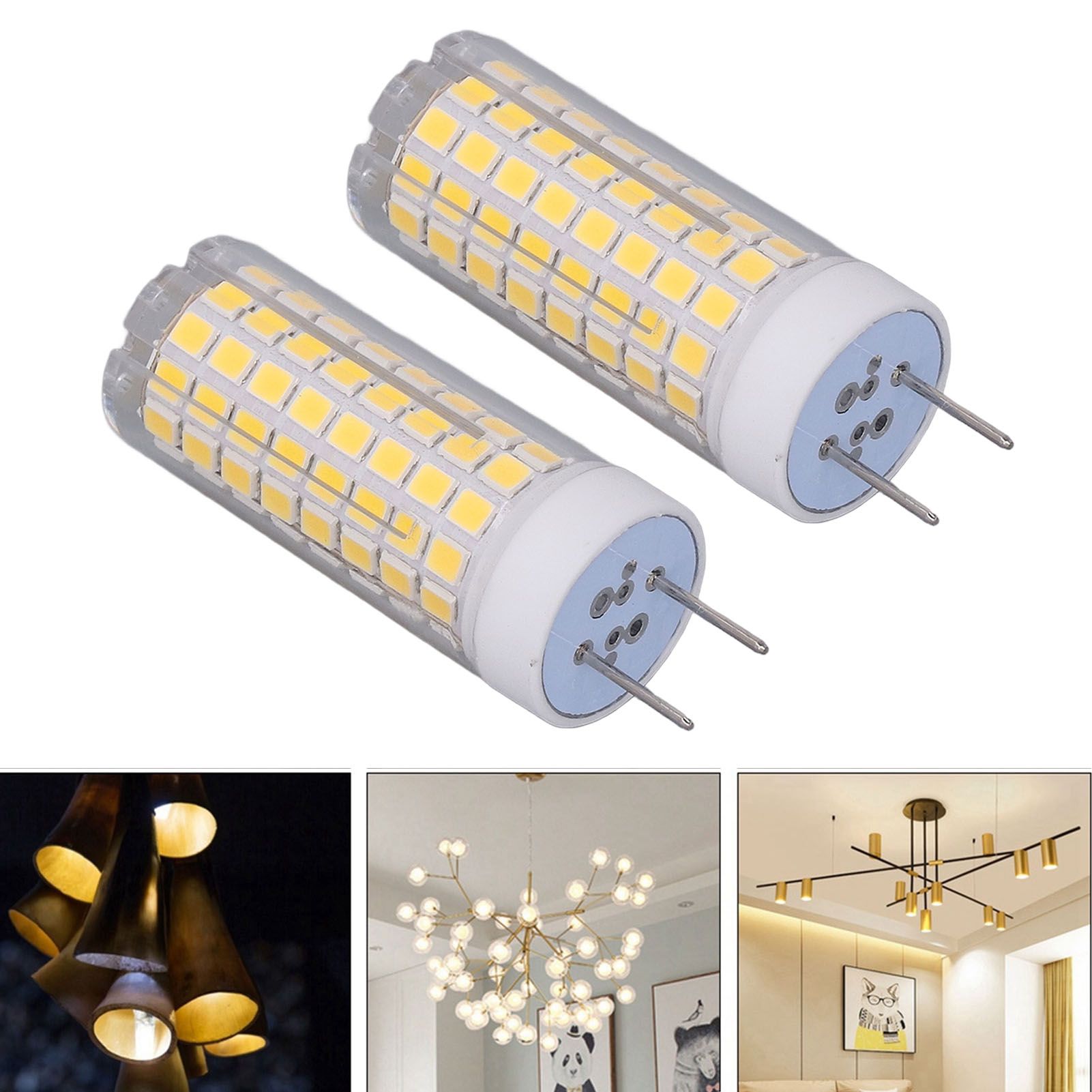2Pcs LED Corn Bulb Natural Light Ceramic G8 102LED 10W Dimmable LED Corn Bulb view 11