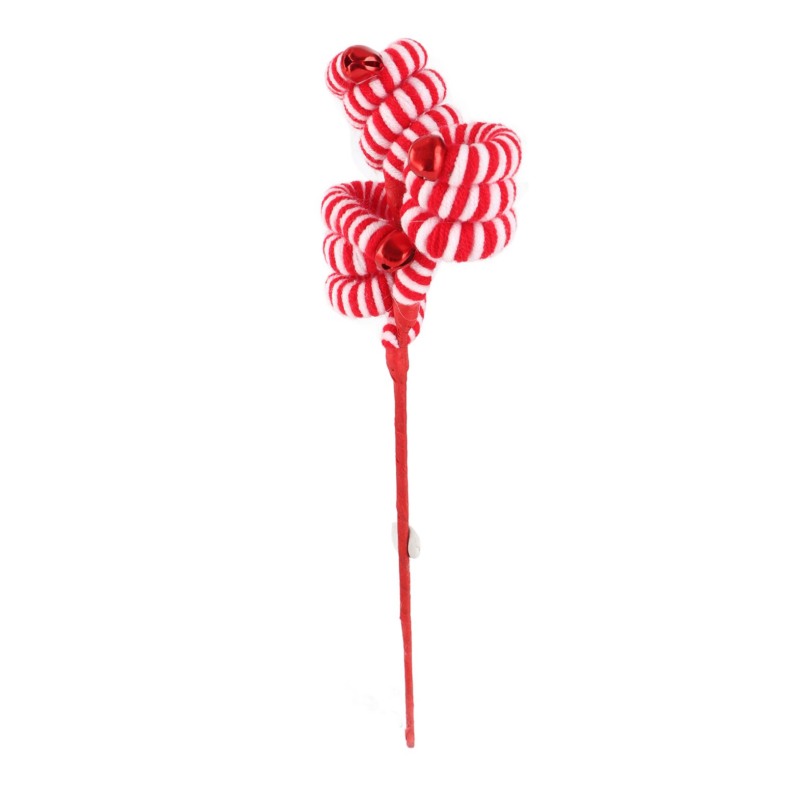 Christmas Candy Canes Wool Christmas Candy Cane Hanging Ornaments view 3