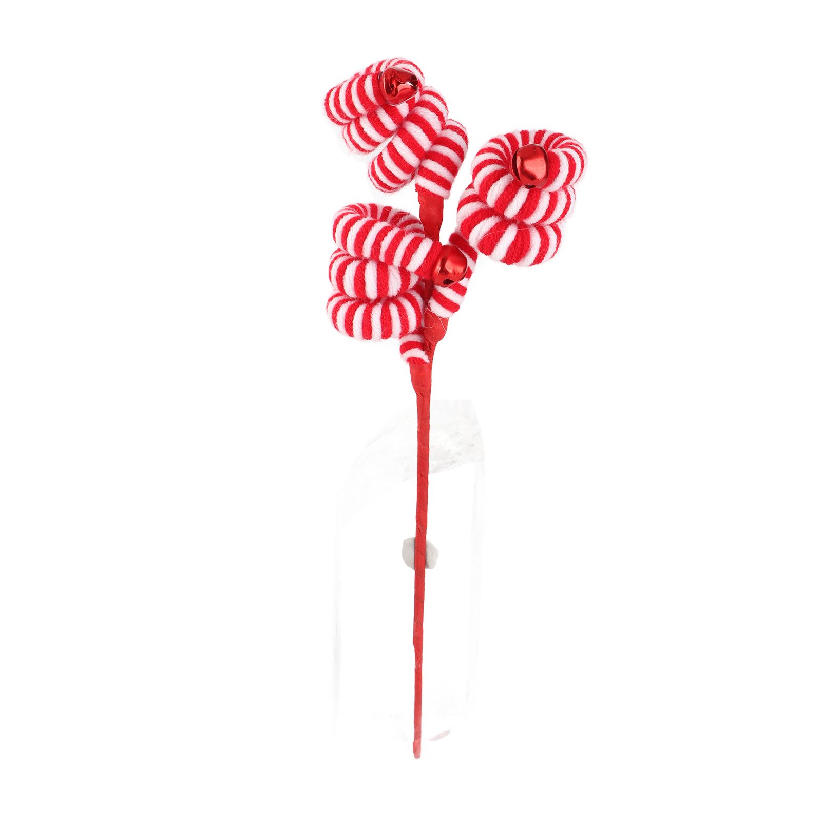 Christmas Candy Canes Wool Christmas Candy Cane Hanging Ornaments view 5