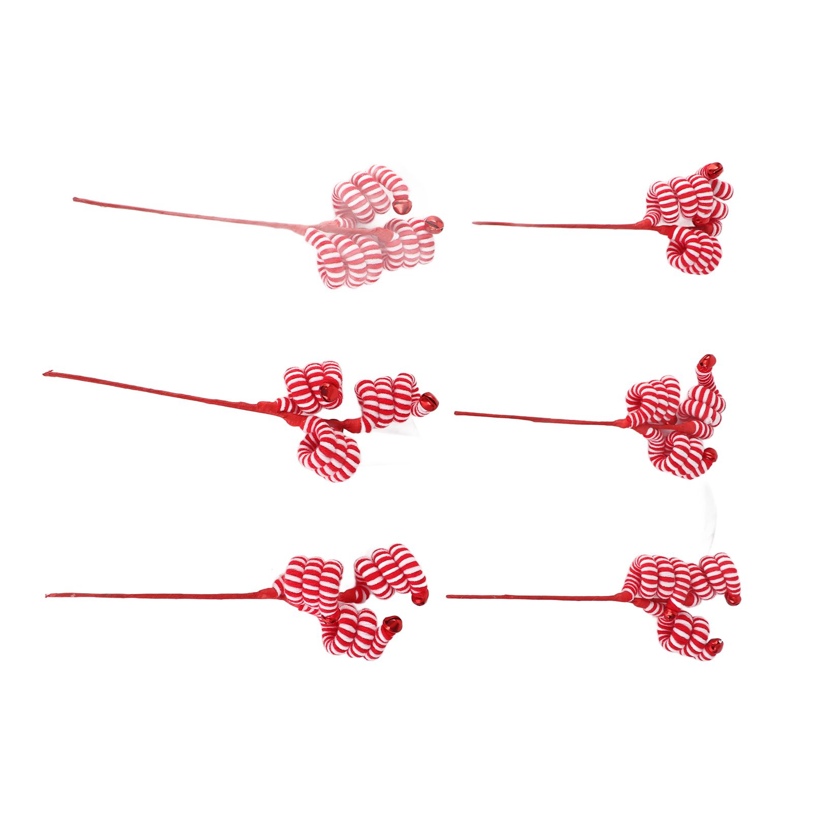 Christmas Candy Canes Wool Christmas Candy Cane Hanging Ornaments view 6