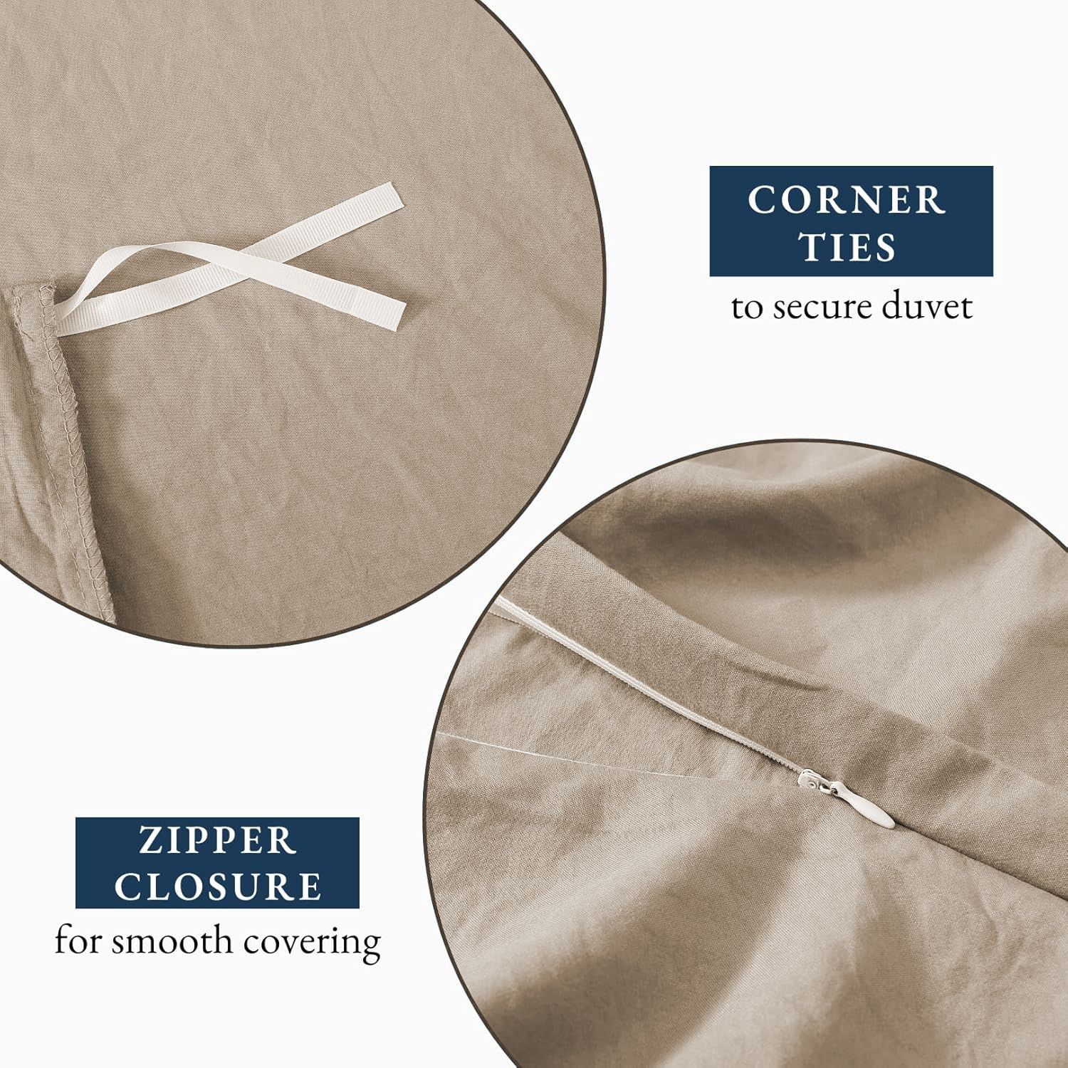 Hotel Soft Microfiber Duvet Cover Set-2000TC Quilt Cover Set & Pillowcases -1 view 5