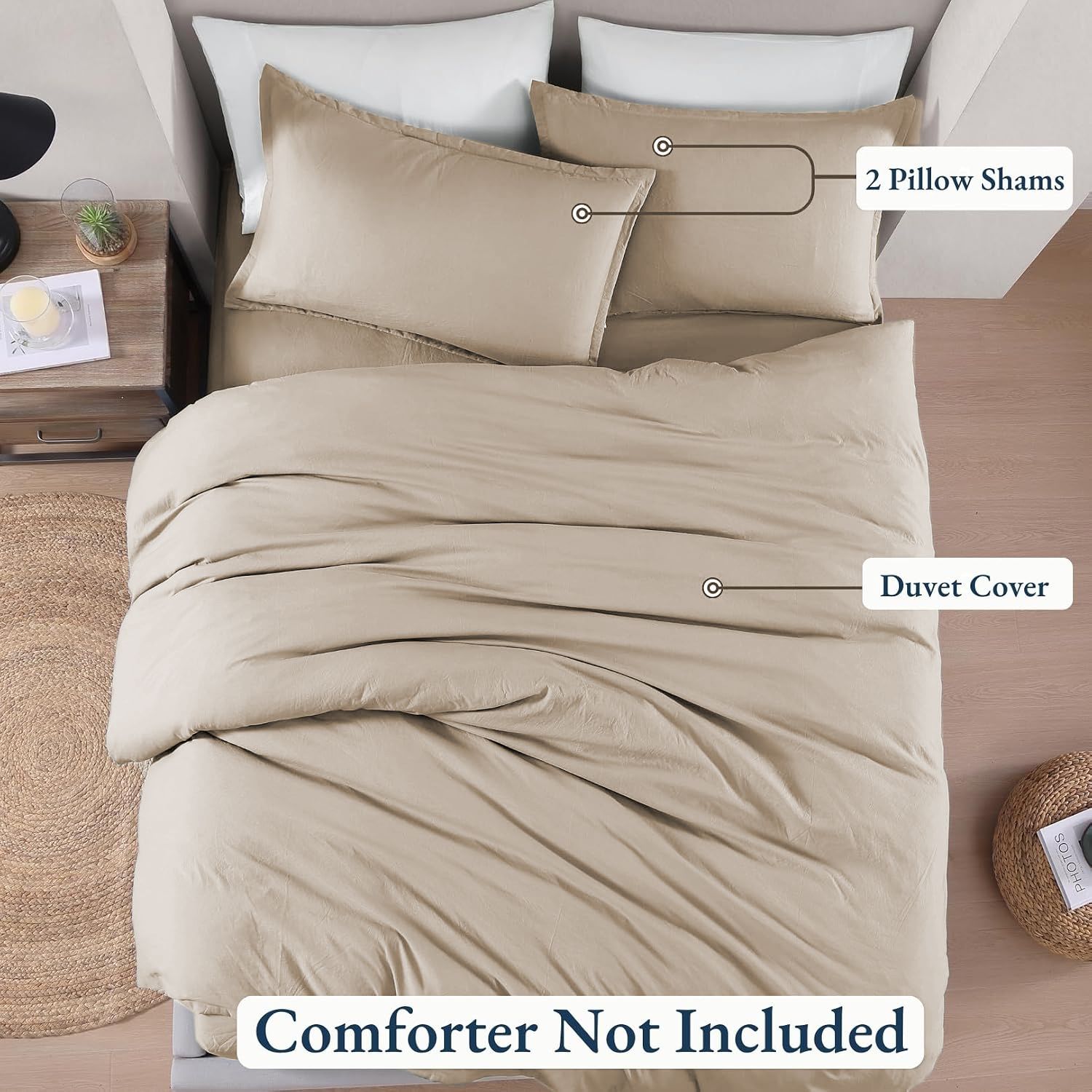 Hotel Soft Microfiber Duvet Cover Set-2000TC Quilt Cover Set & Pillowcases -1 view 4
