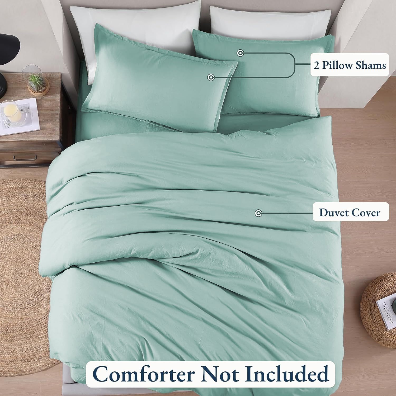Hotel Soft Microfiber Duvet Cover Set-2000TC Quilt Cover Set & Pillowcases -1 view 4