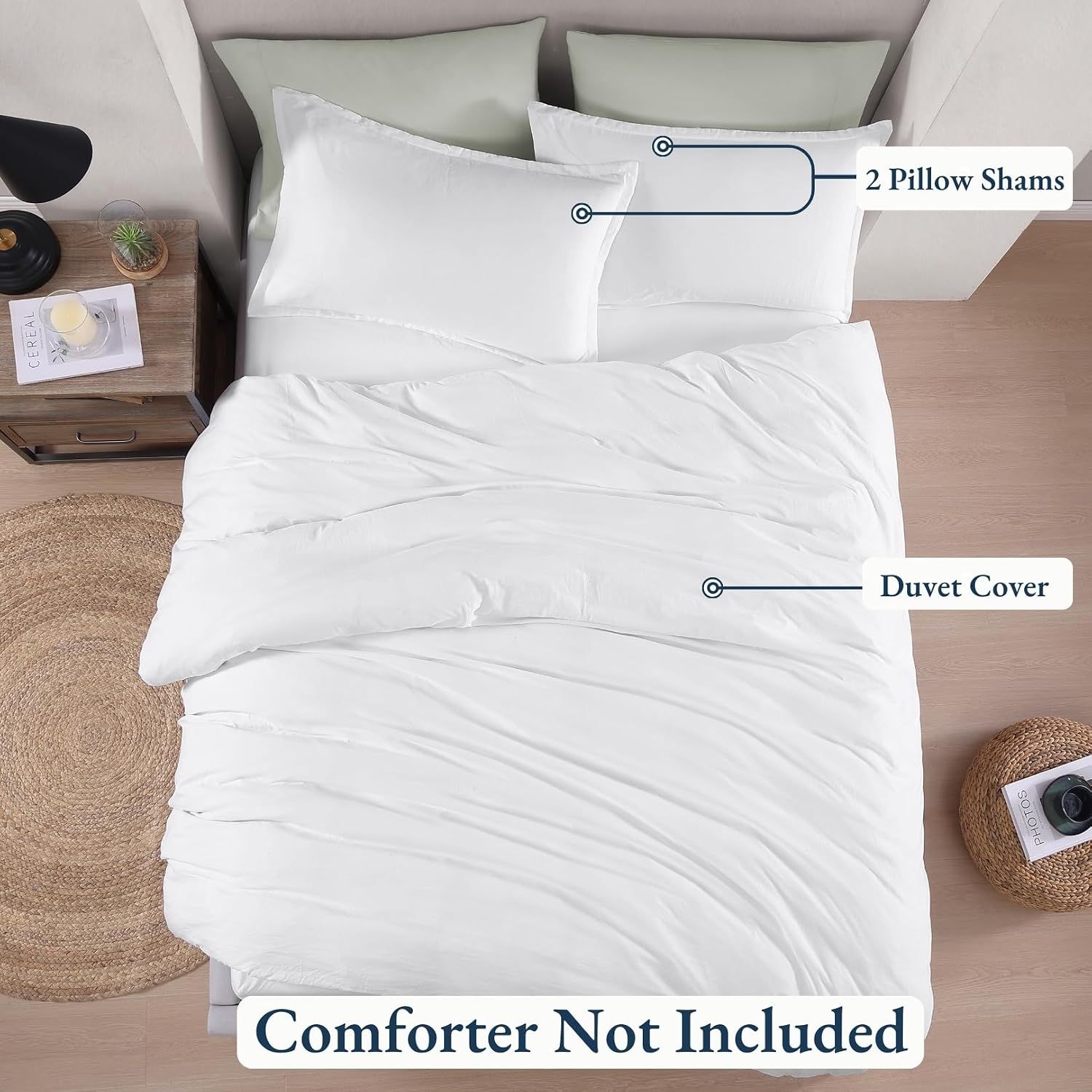 Hotel Soft Microfiber Duvet Cover Set-2000TC Quilt Cover Set & Pillowcases -1 view 4