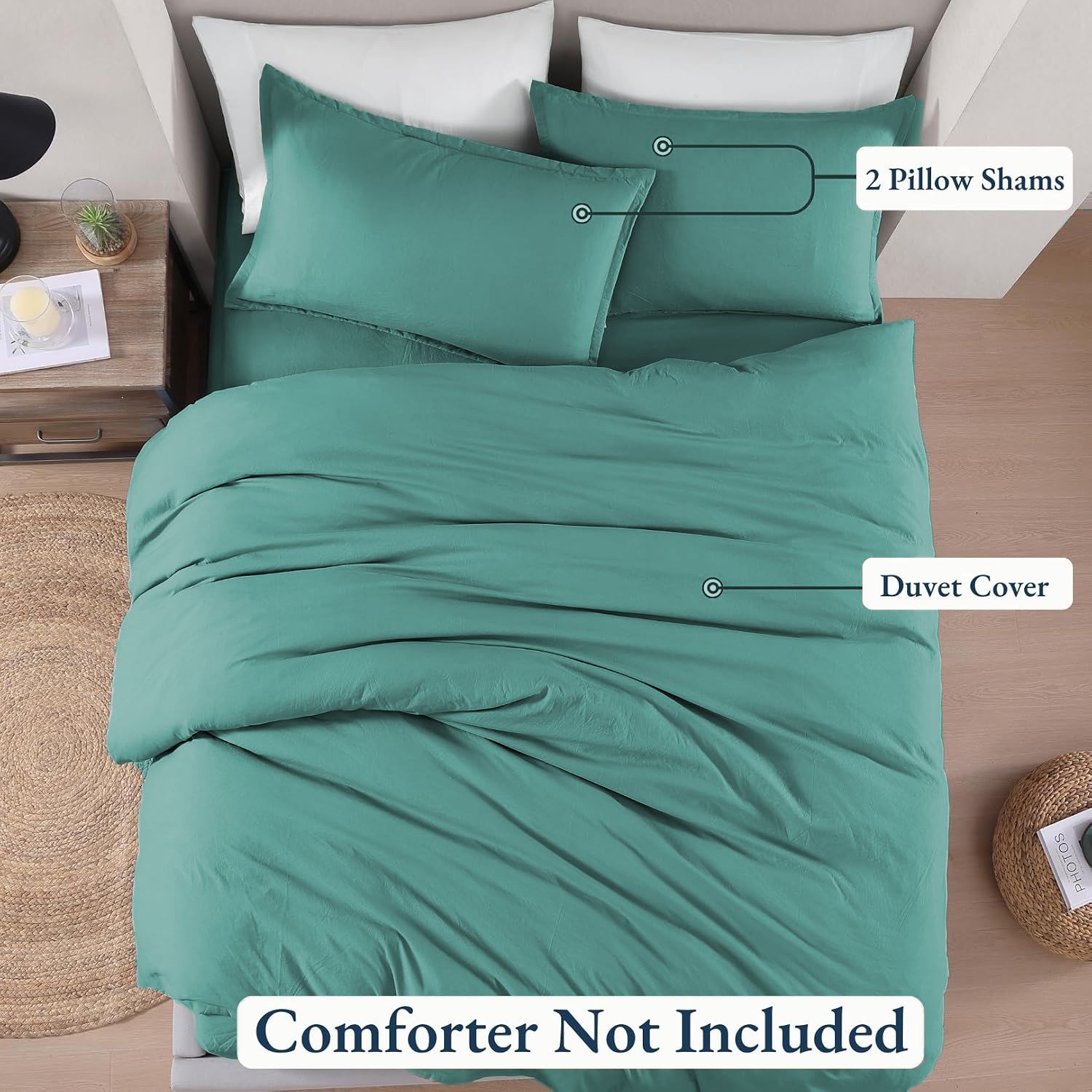 Hotel Soft Microfiber Duvet Cover Set-2000TC Quilt Cover Set & Pillowcases -1 view 4