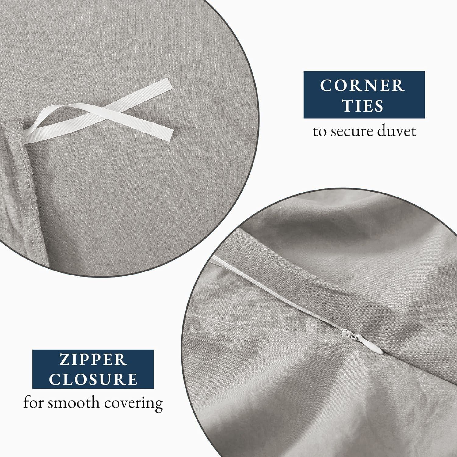 Hotel Soft Microfiber Duvet Cover Set-2000TC Quilt Cover Set & Pillowcases -1 view 6