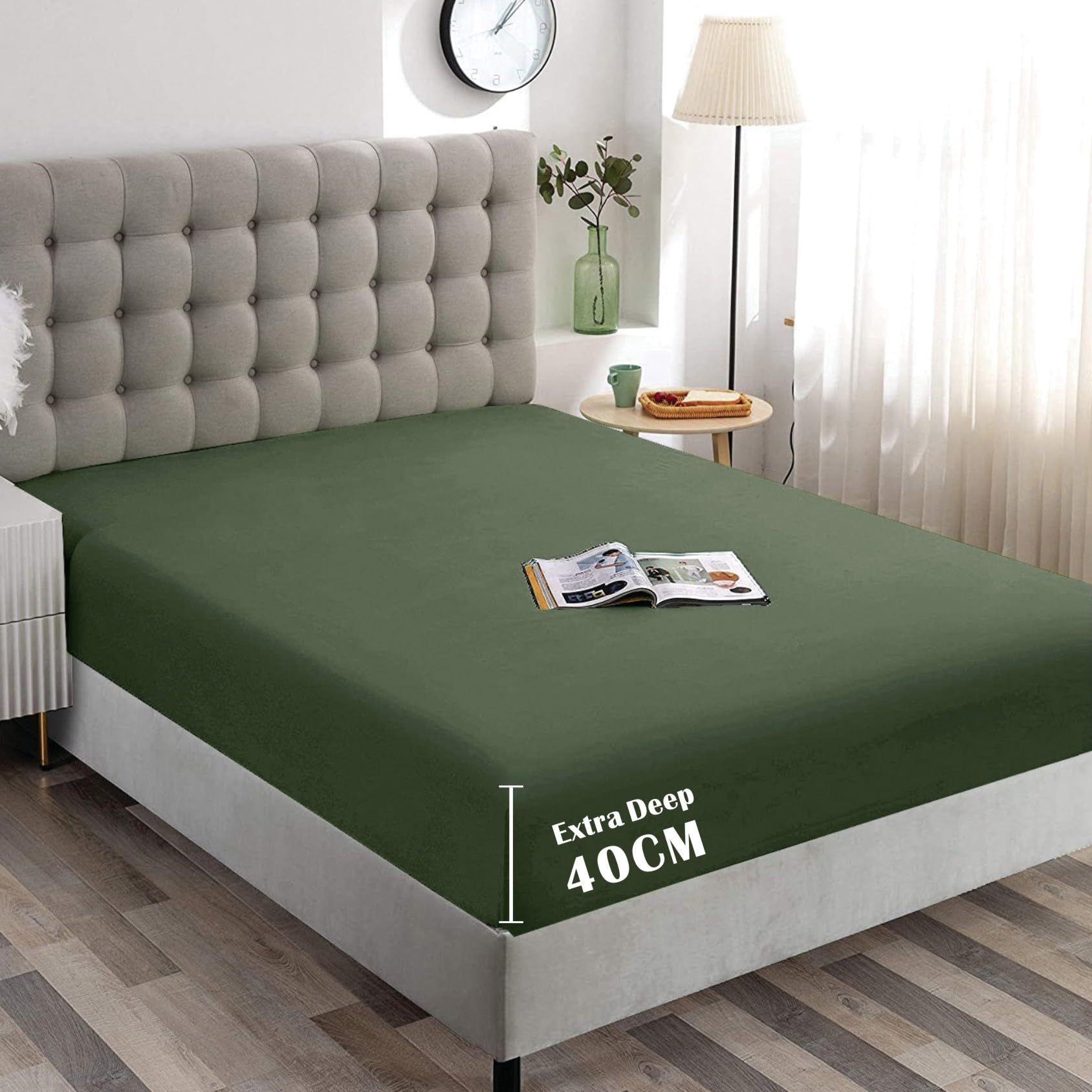 Hotel Quality Fitted Sheet - 1 Piece Fitted Sheet -Breathable Bedding - Wrinkle