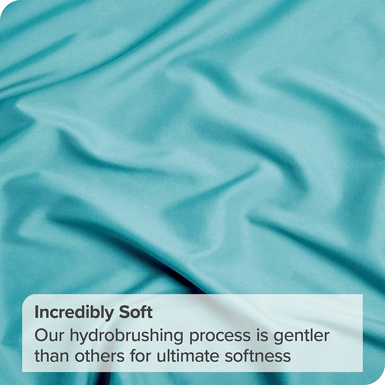 Hotel Quality Fitted Sheet - 1 Piece Fitted Sheet -Breathable Bedding - Wrinkle view 2