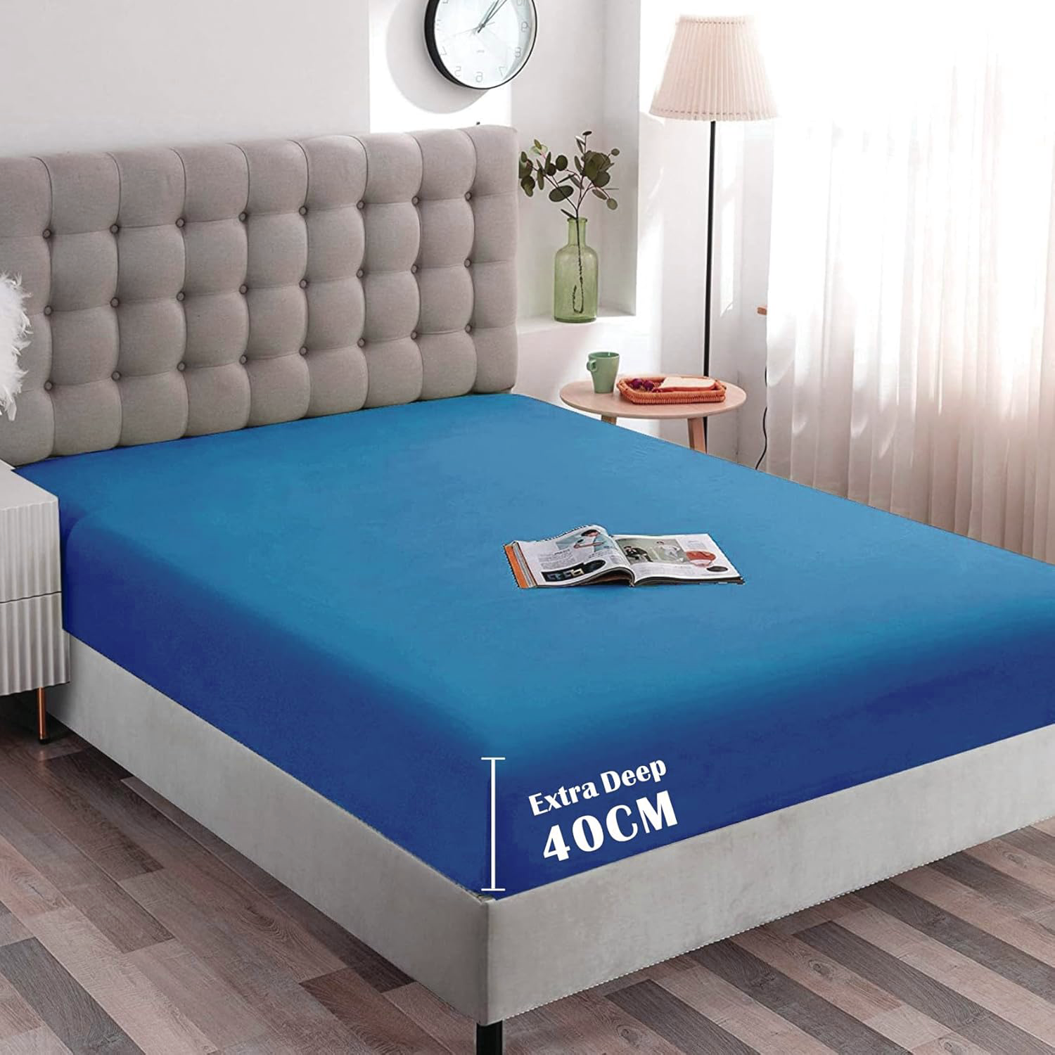 Hotel Quality Fitted Sheet - 1 Piece Fitted Sheet -Breathable Bedding - Wrinkle