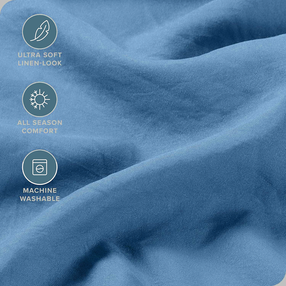 Hotel Quality Fitted Sheet - 1 Piece Fitted Sheet -Breathable Bedding - Wrinkle view 5