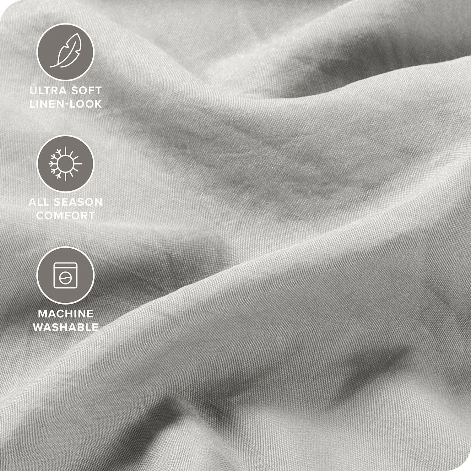 Hotel Quality Fitted Sheet - 1 Piece Fitted Sheet -Breathable Bedding - Wrinkle view 2