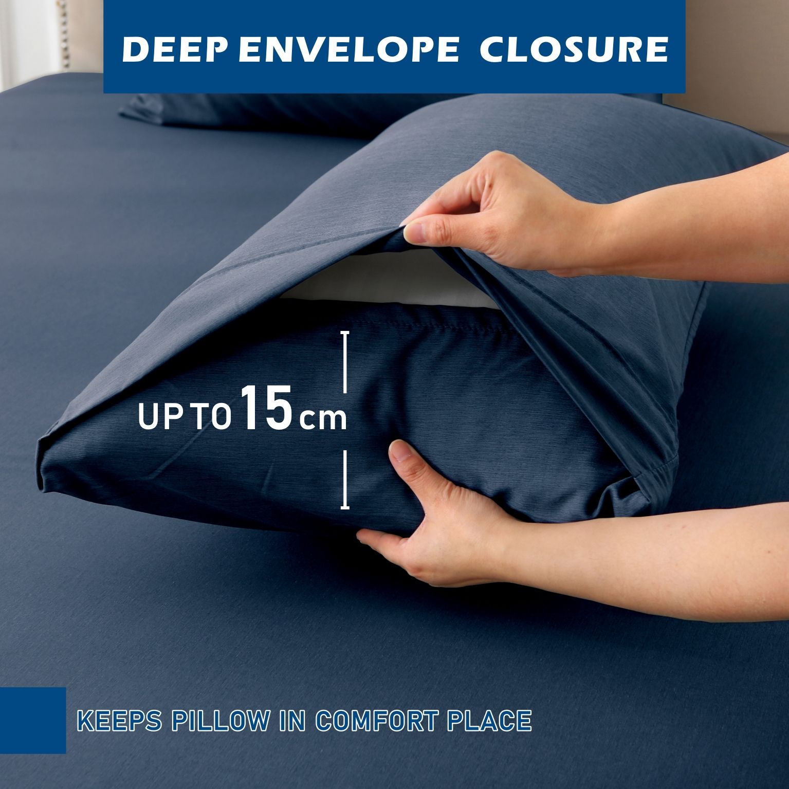 4 Piece Hotel Bamboo Cooling Sheet Set -Ultra Soft 2000TC Breathable Bed view 5
