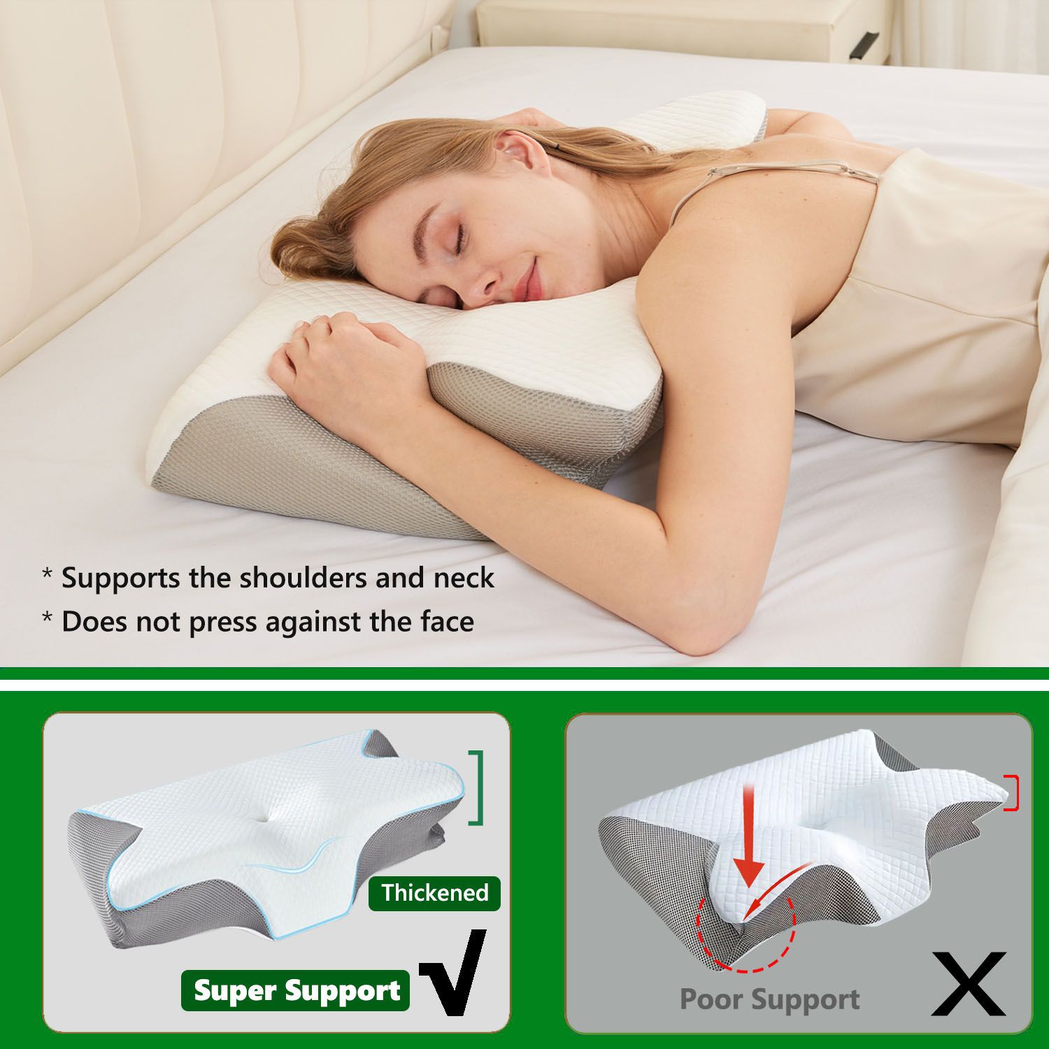 Cervical Neck Pillow for Neck Pain Relief view 4