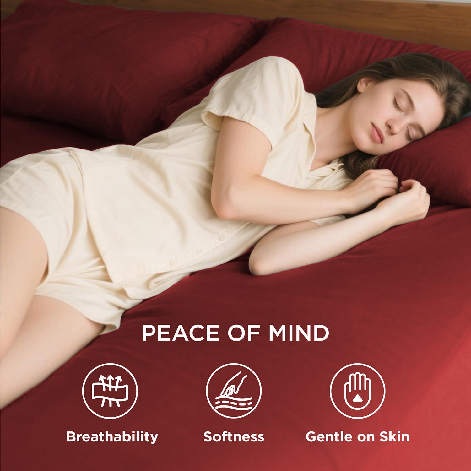 2000TC Hotel Quality Fitted Sheets - 2 Piece Fitted Sheets -Breathable Bedding view 2