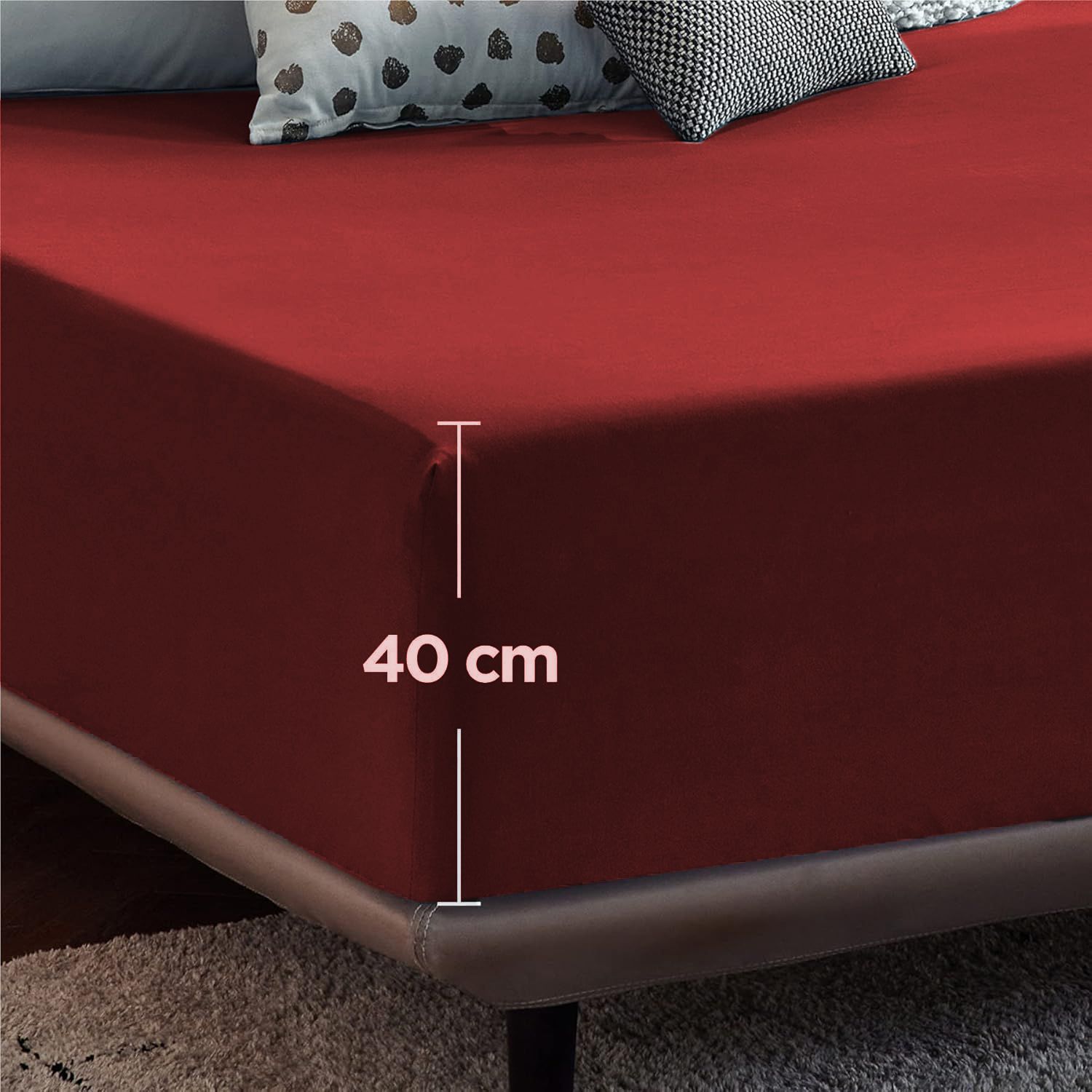 2000TC Hotel Quality Fitted Sheets - 2 Piece Fitted Sheets -Breathable Bedding view 5