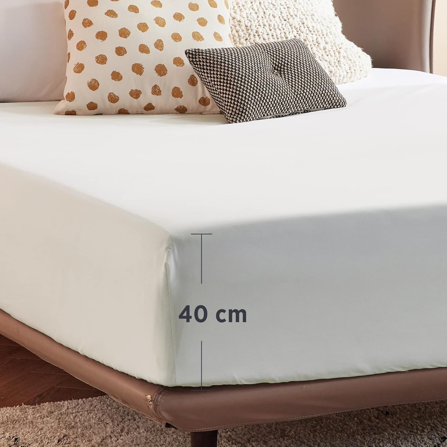 2000TC Hotel Quality Fitted Sheets - 2 Piece Fitted Sheets -Breathable Bedding view 3