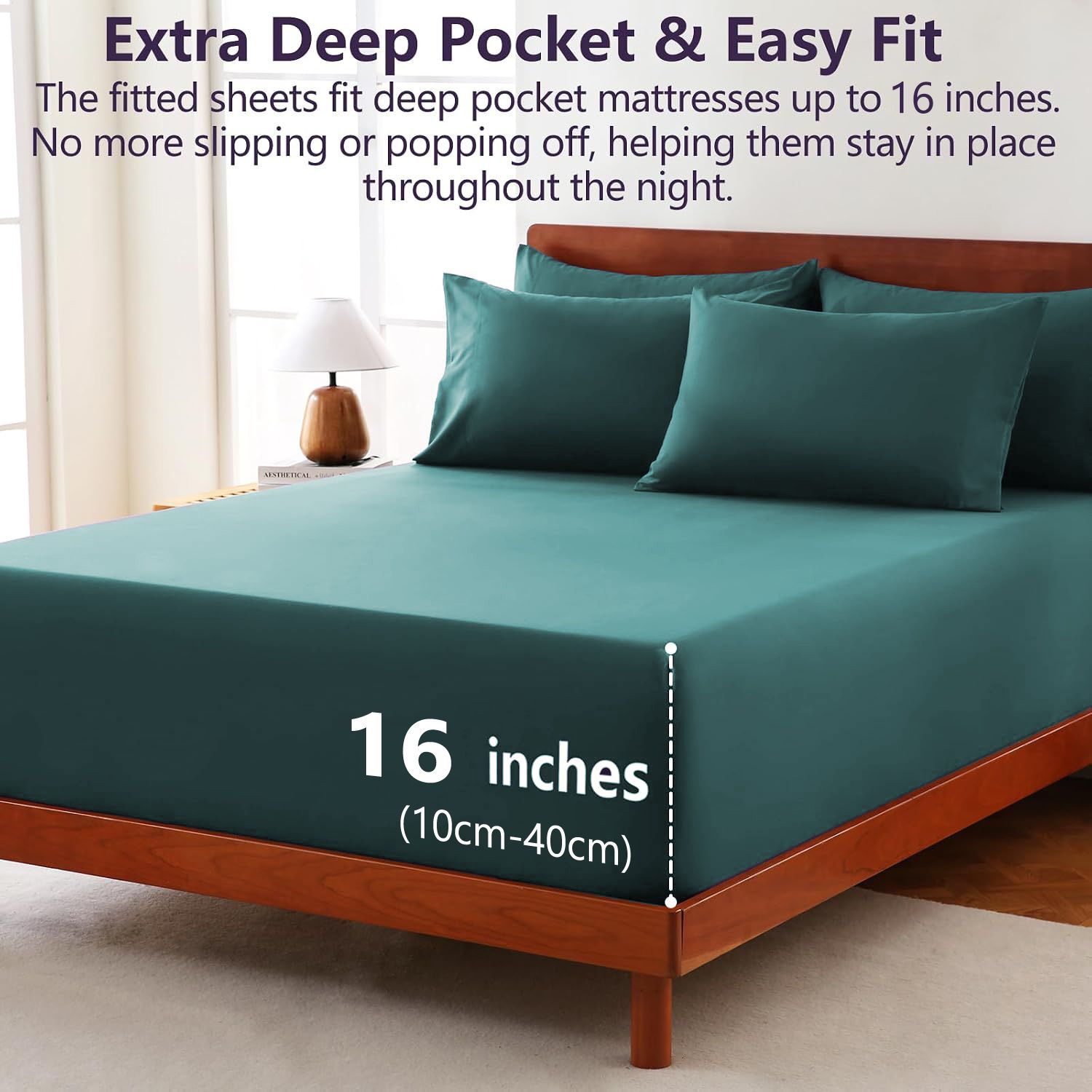 Hotel Soft Bed Sheet Set- Bedding Sheets & Pillowcases -Breathable Bedding view 2