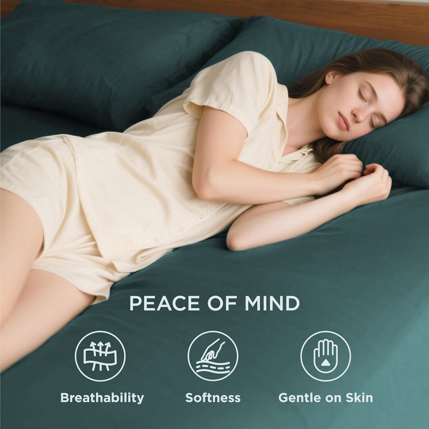 Hotel Soft Bed Sheet Set- Bedding Sheets & Pillowcases -Breathable Bedding view 3