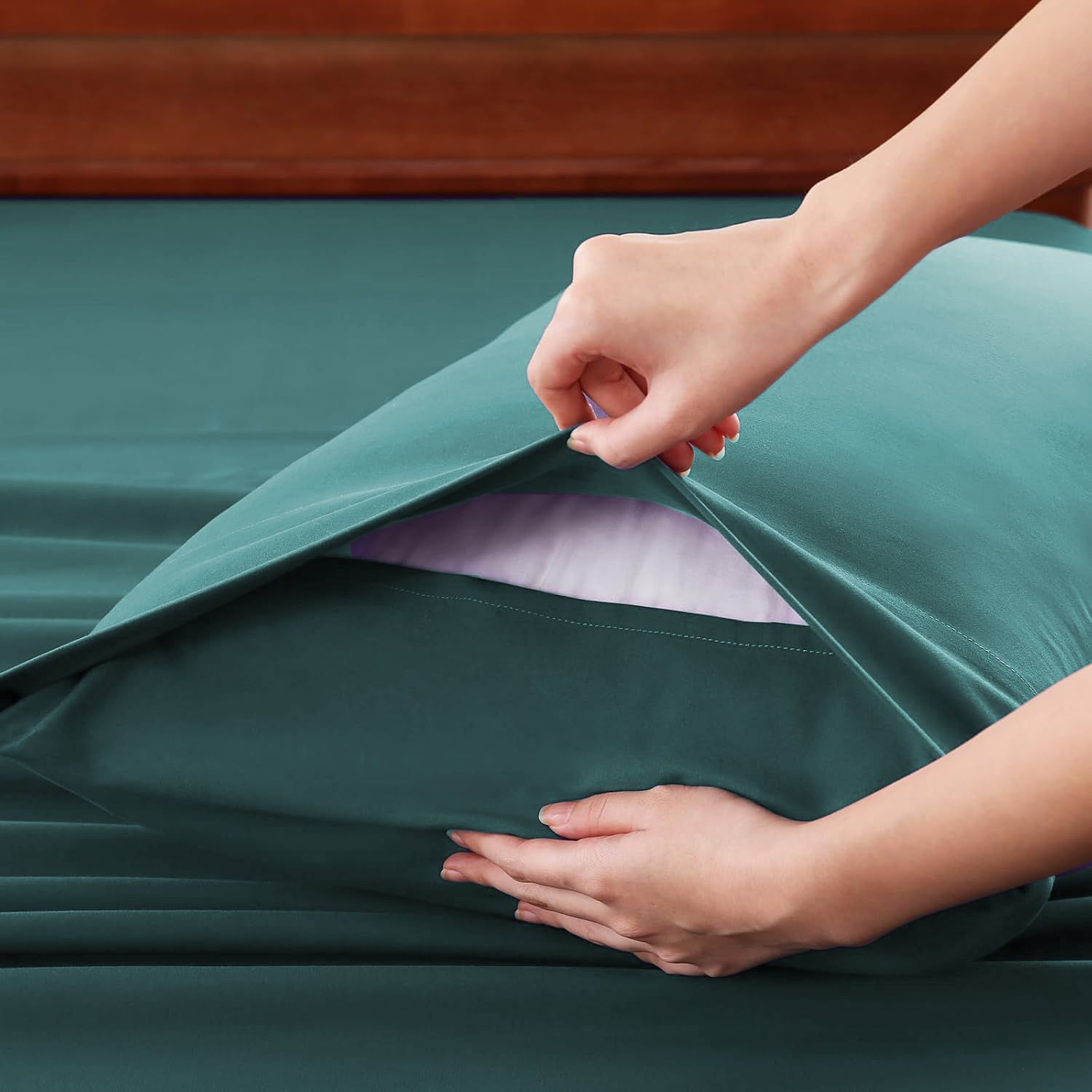 Hotel Soft Bed Sheet Set- Bedding Sheets & Pillowcases -Breathable Bedding view 6