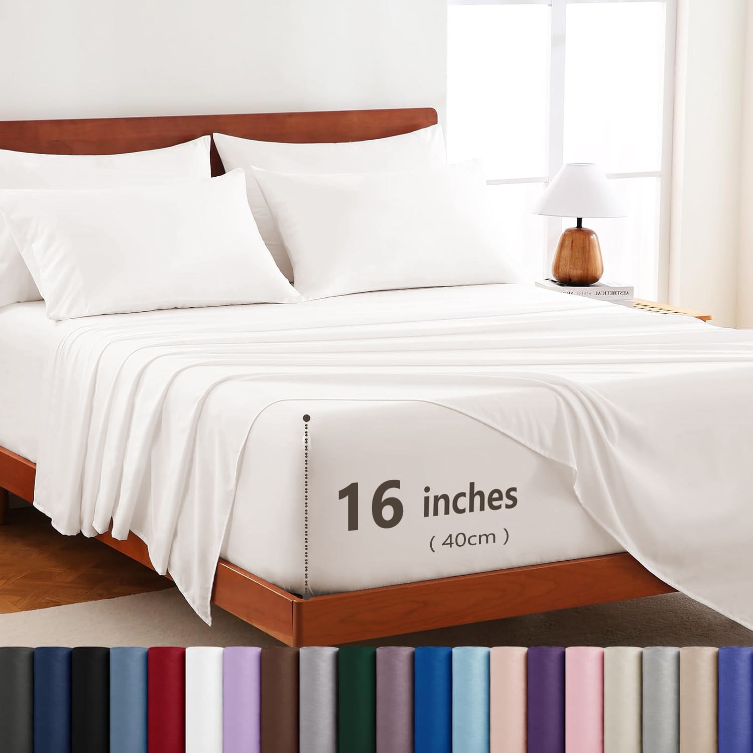 Hotel Soft Bed Sheet Set- Bedding Sheets & Pillowcases -Breathable Bedding